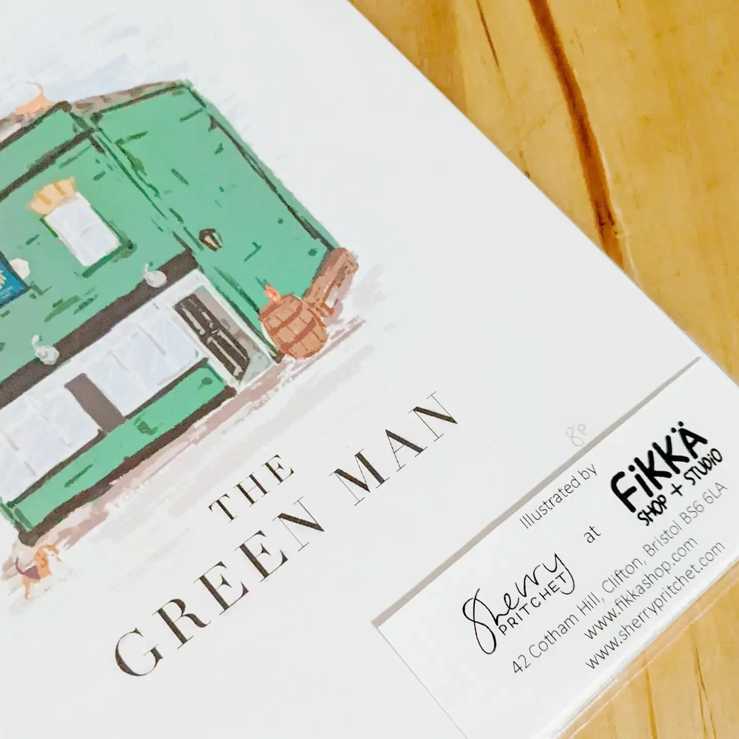 🍻 Love it when a collab comes together 🍻
.
Thoroughly enjoyed working on this illustration for @greenmanbristol with @shop_fikka If you're Bristol based pop by The Green Man for delicious beverages and nostalgic films ☺️
.
#bristolbeer #bristolpub 