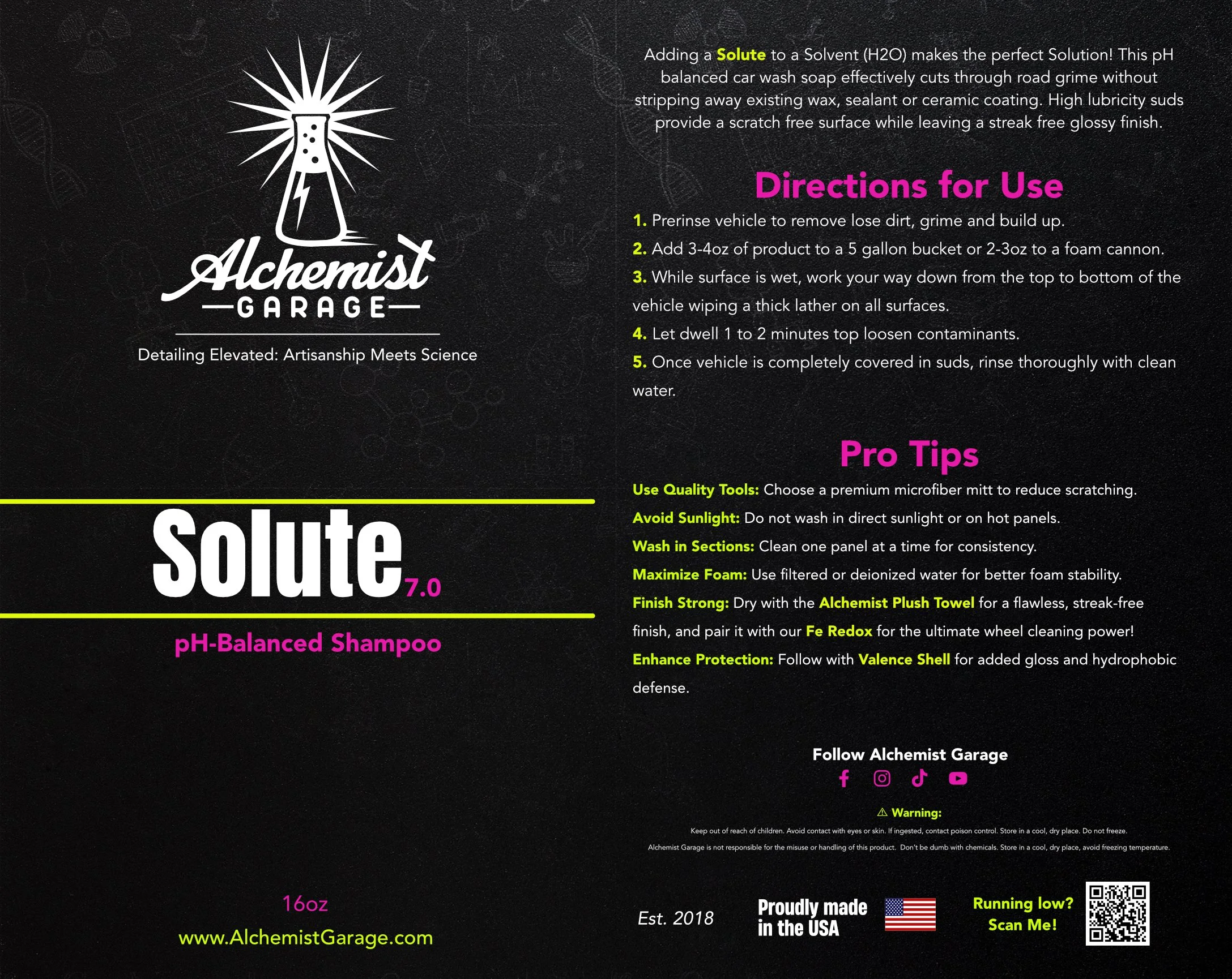 Solute 7.0 Car Shampoo Spray