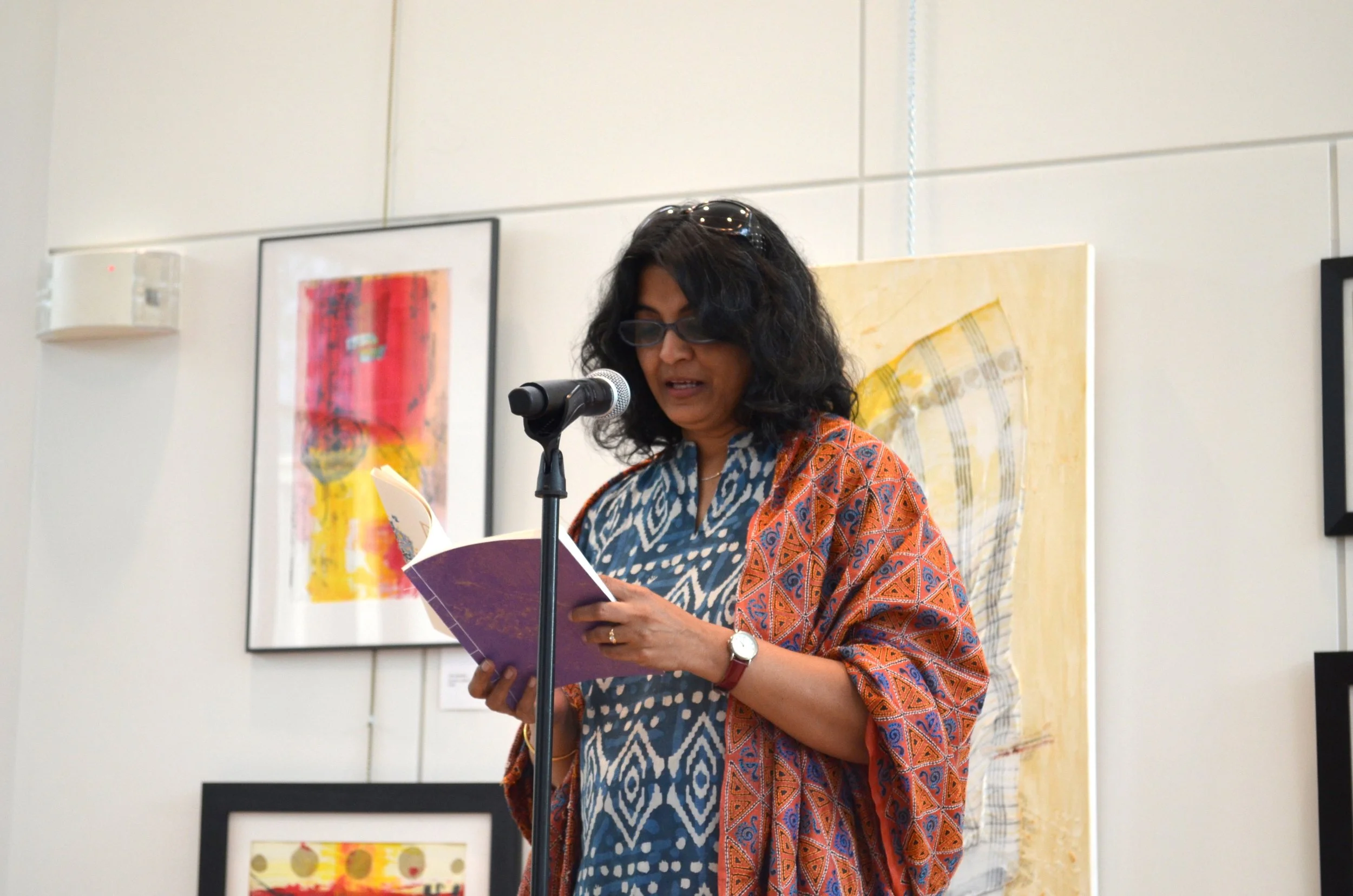 Show and reading at the Unitarian Universalist Church of Arlington, 2017