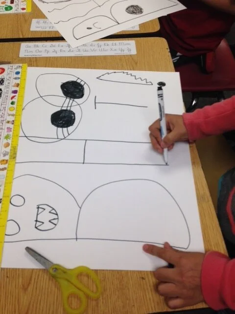 From a Halloween workshop in her daughter, Ananya's fourth grade class, Sushmita read the story to the kids one day and invited them to make their own "cover art" for it.