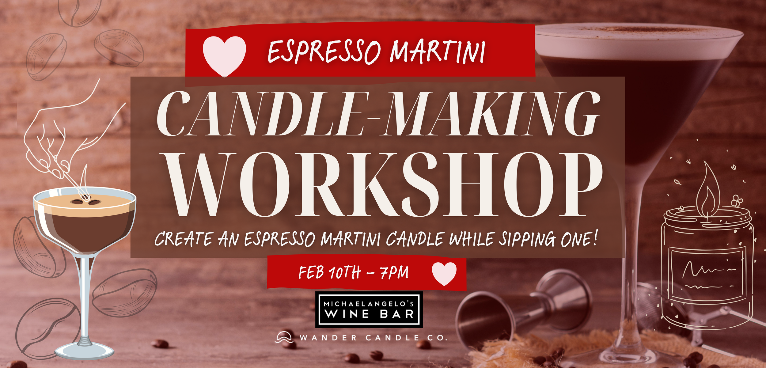 Espresso Martini Candle-Making Class at Michelangelo Wine Bar