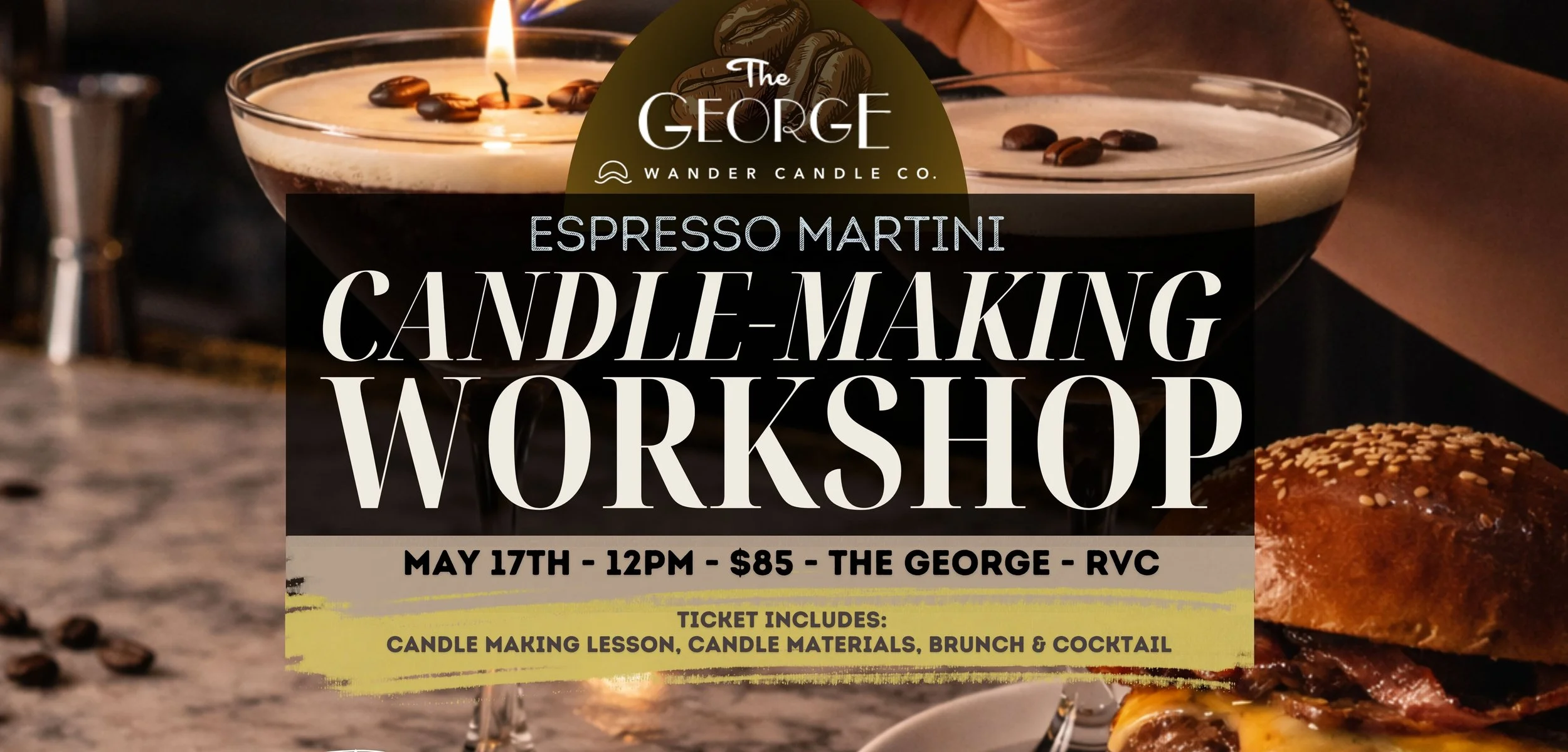 Rockville Centre: Espresso Martini Candle-Making Brunch Experience 🍸🕯️