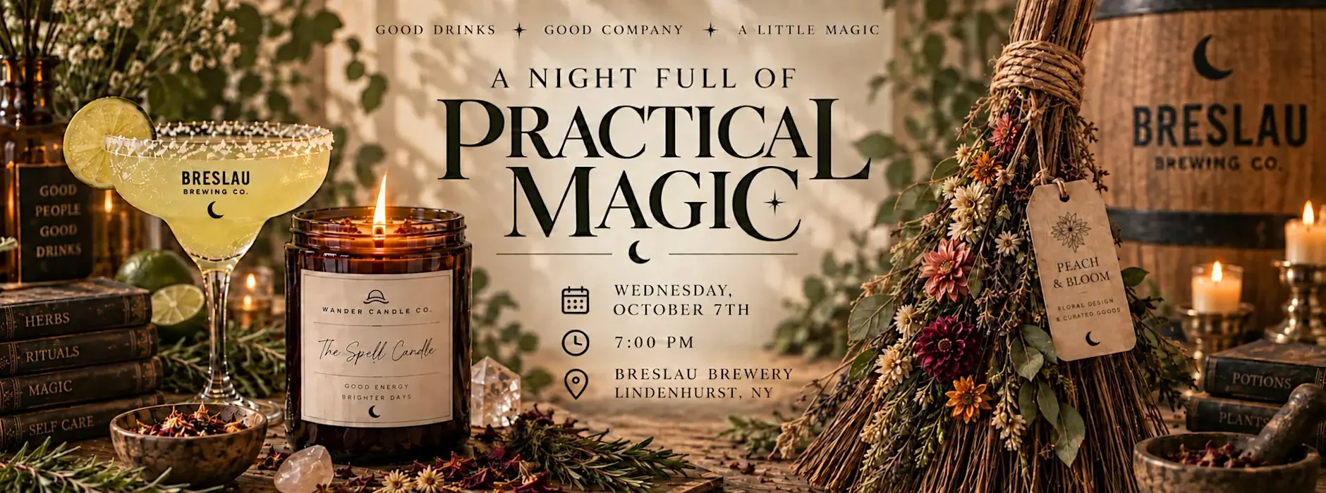 Practical Magic Candle Making & Broom Decorating