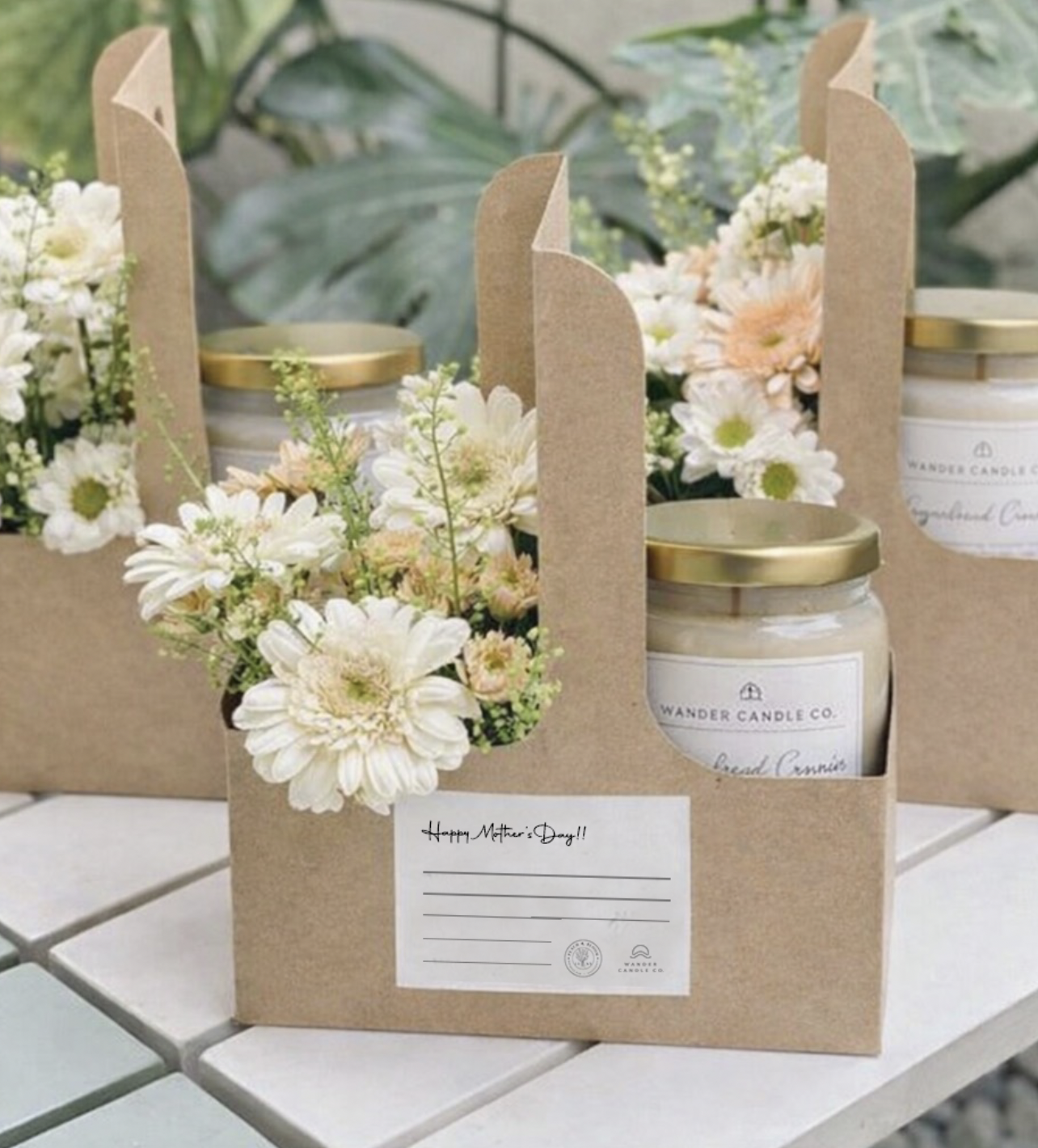 Mother’s Day Flower & Candle Gift Bundle | Long Island NY (Patchogue & Massapequa Pickup)