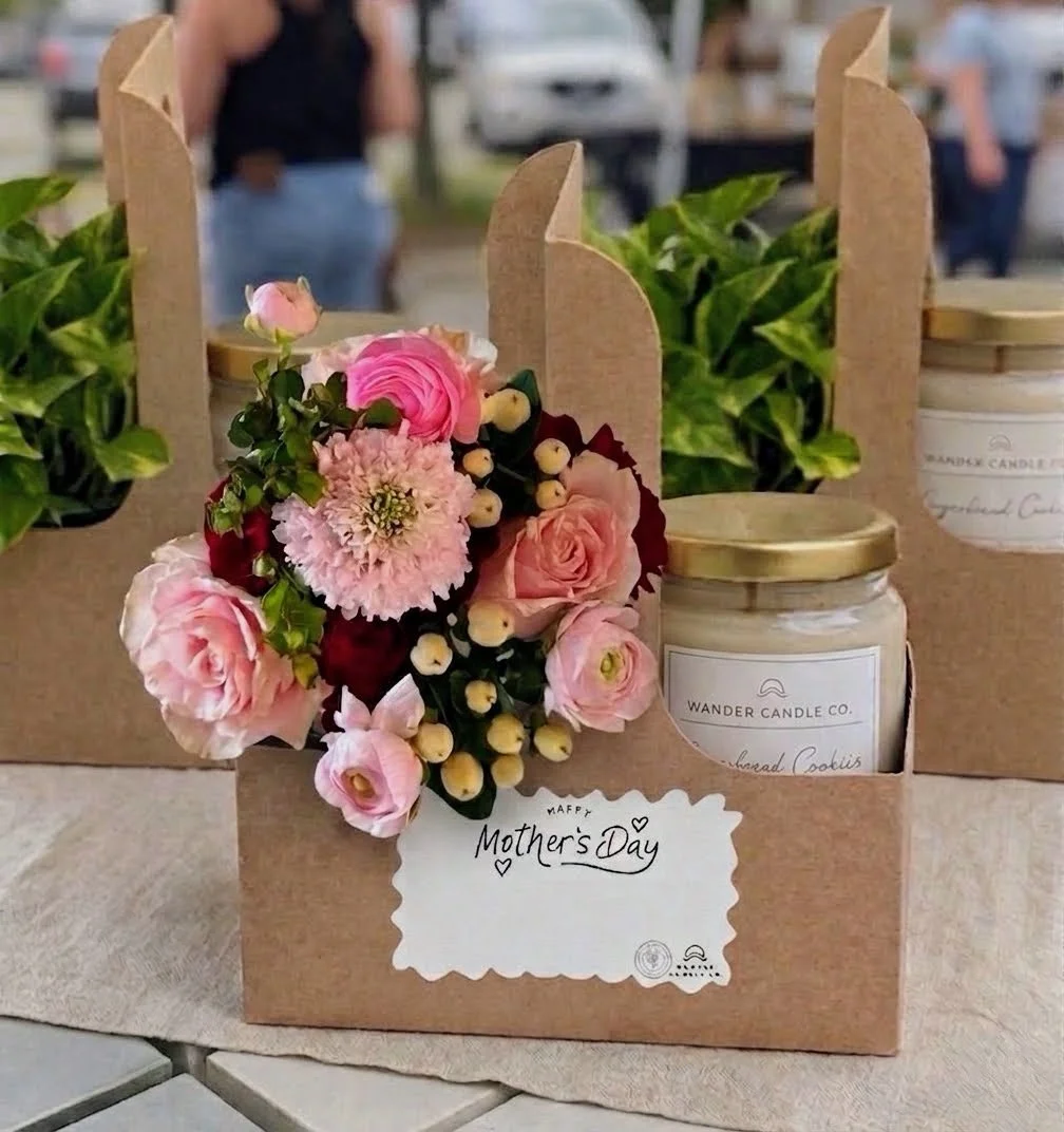 Mother’s Day Flower & Candle Gift Bundle | Long Island NY (Patchogue & Massapequa Pickup)