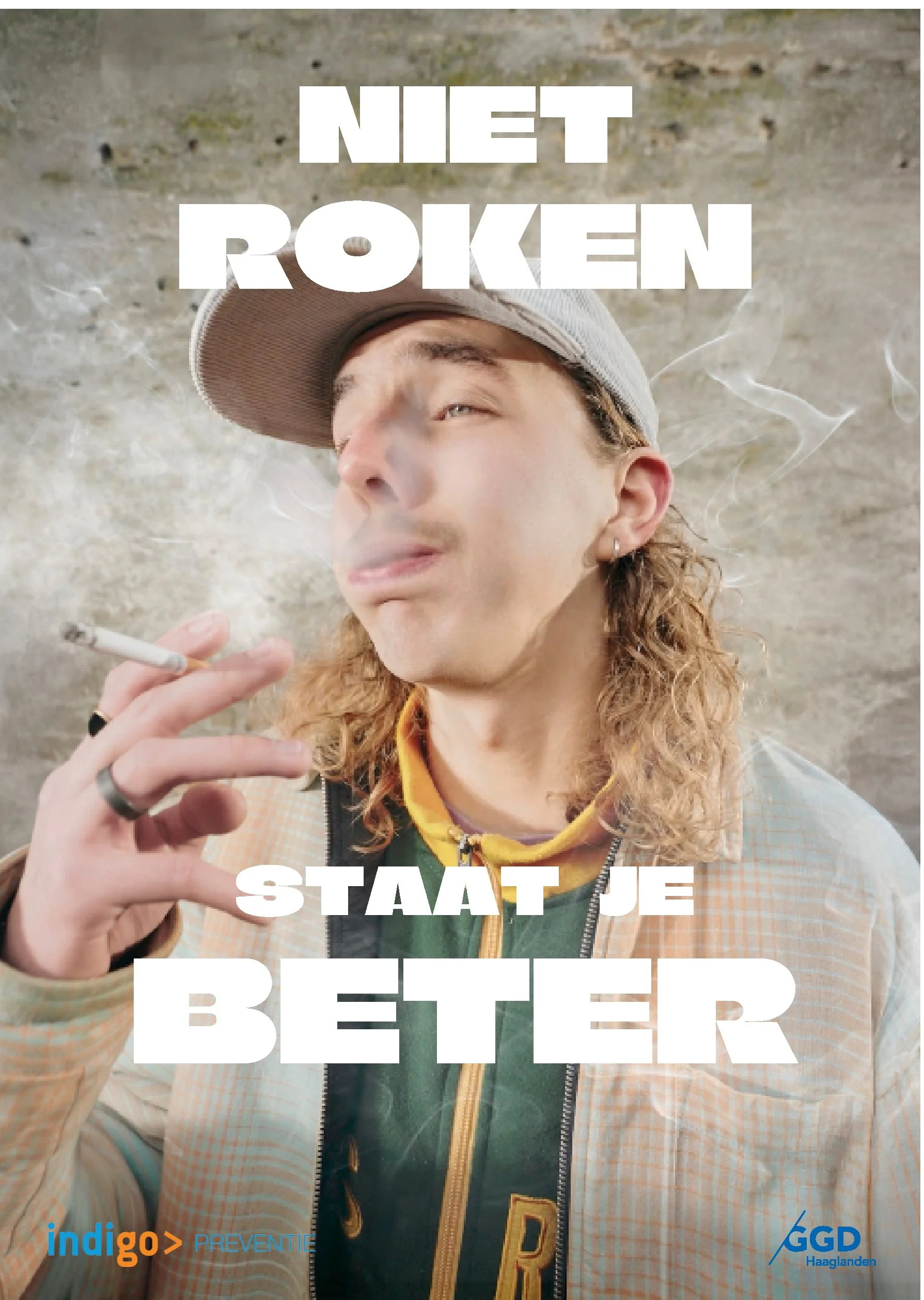 oster van een preventiecampagne voor de Rookvrije Generatie gericht op jongeren en stoppen met roken en vapen.