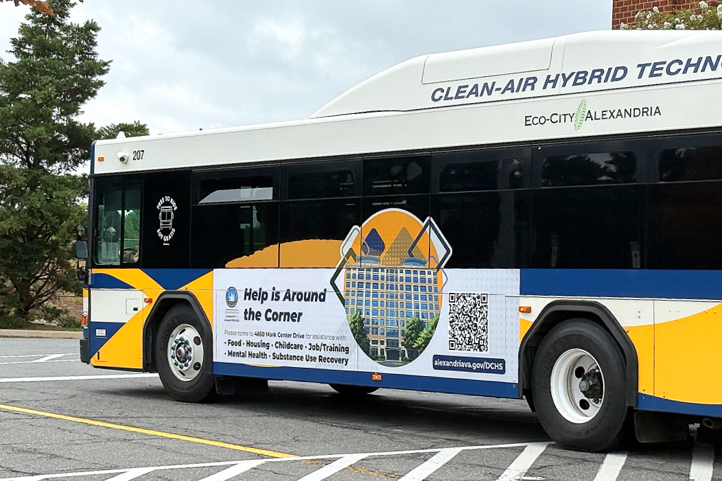 DASH Bus Advertisement: City of Alexandria Department of Community &amp; Human Services