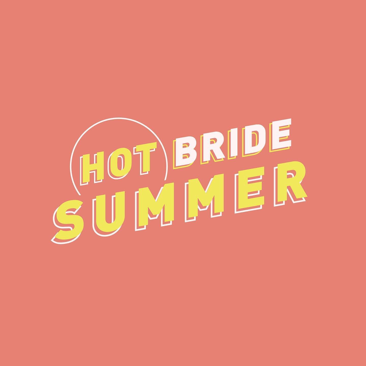 Before we get too lost in pumpkin spice lattes &amp; Oktoberfest, and after a hot weekend in Texas&hellip; 

I&rsquo;d like to introduce the 2021 @shopstagandhen summer campaign design for Hot Bride Summer ☀️🌻👰&zwj;♀️

#campaigndesign #bachelorette