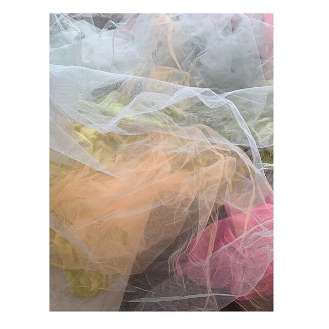 Weaving some colour today #weaverofinstagram #tulle #handwovencouture #handwoventweed #candycolour
