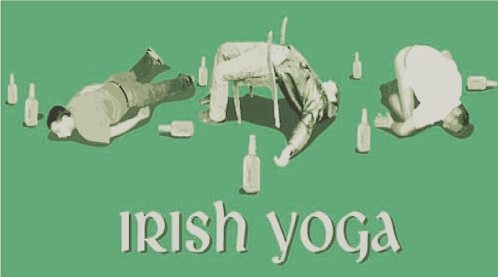 Happy St Patrick&rsquo;s Day! #beveragebff #stpatricksday #yoga #drunkyoga #irishyoga
