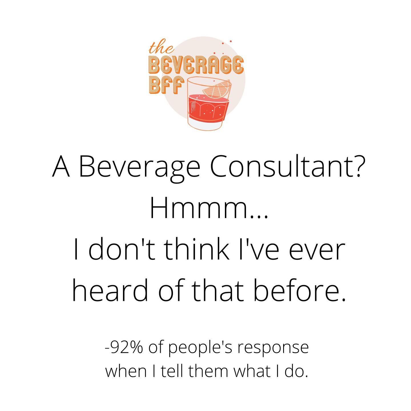 Well, an alcohol counselor certainly isn&rsquo;t right. 😗 To be honest, I really don&rsquo;t have a succinct &ldquo;elevator pitch&rdquo;. And unless you are in the event industry or have been faced with purchasing a large amount of alcohol for a pa
