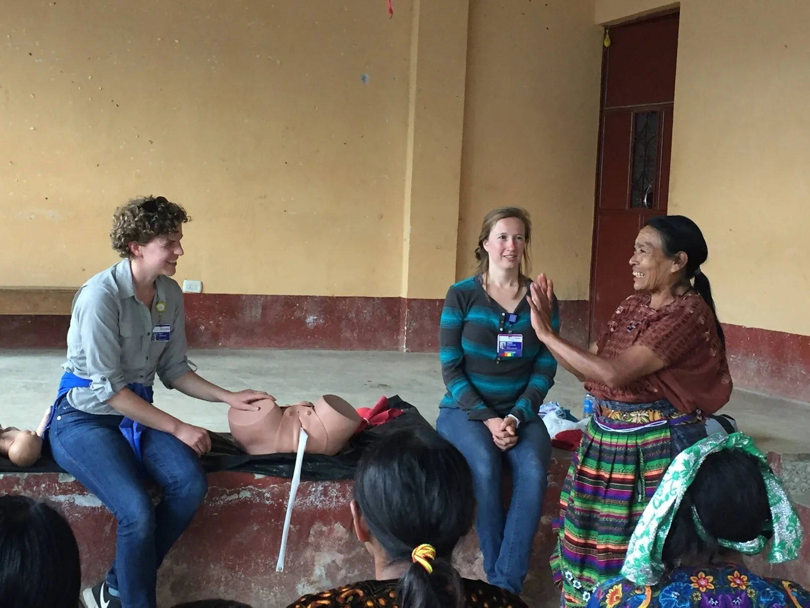 Dr. Jemie Walrod and Dr. Carly Chambers (former residents, now graduates) on their Global Health elective in Guatemala learning and sharing skills for postpartum hemorrhage reduction