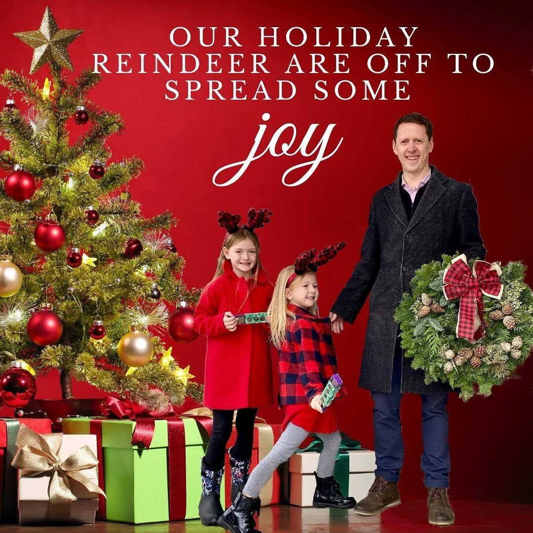 Our reindeer are out again this year! They&rsquo;re off to make some special deliveries and spread some holiday joy. #specialdelivery #reindeerready #spreadingholidaycheer #itsbeginningtolookalotlikechristmas