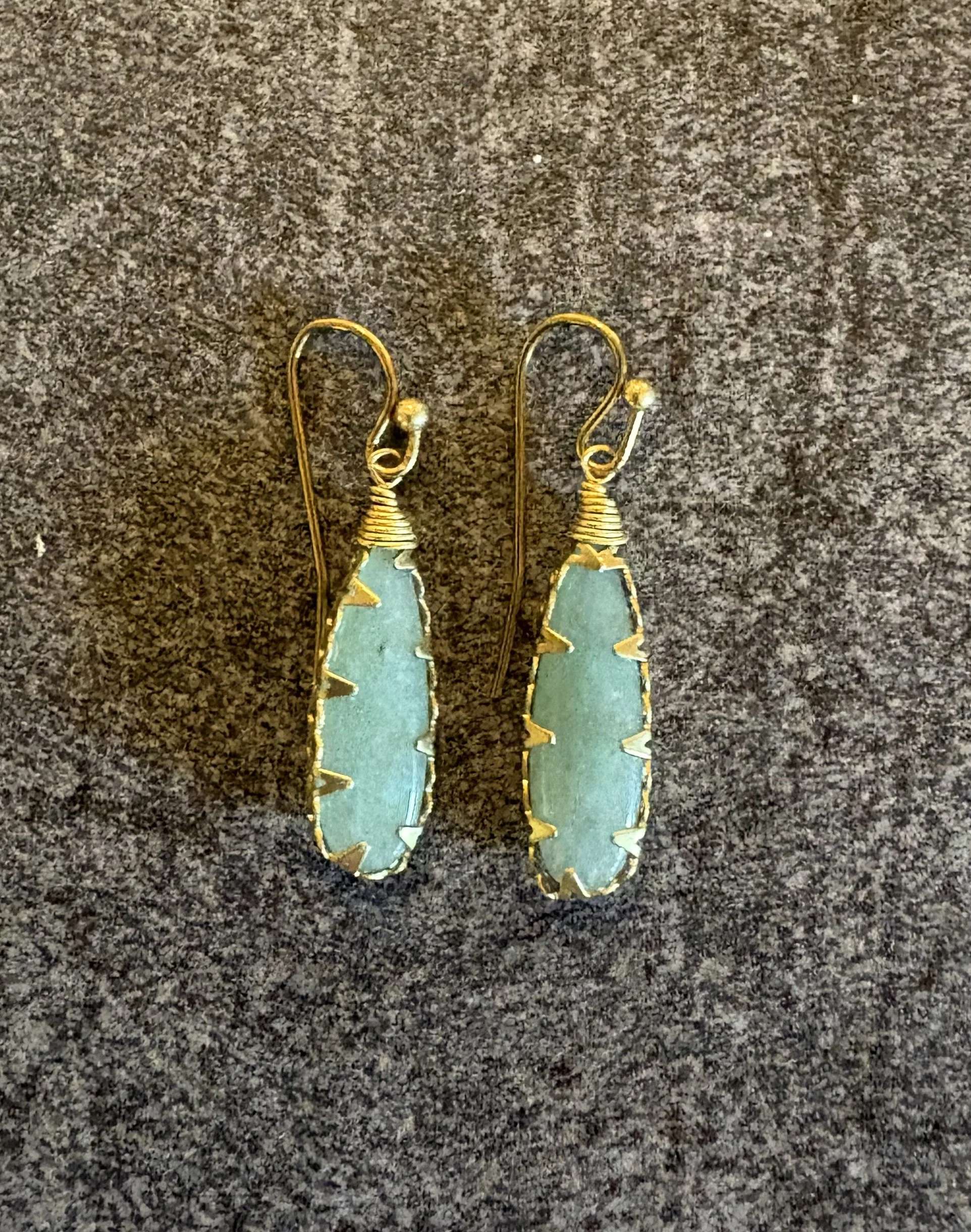 Aventurine Teardrop Earrings