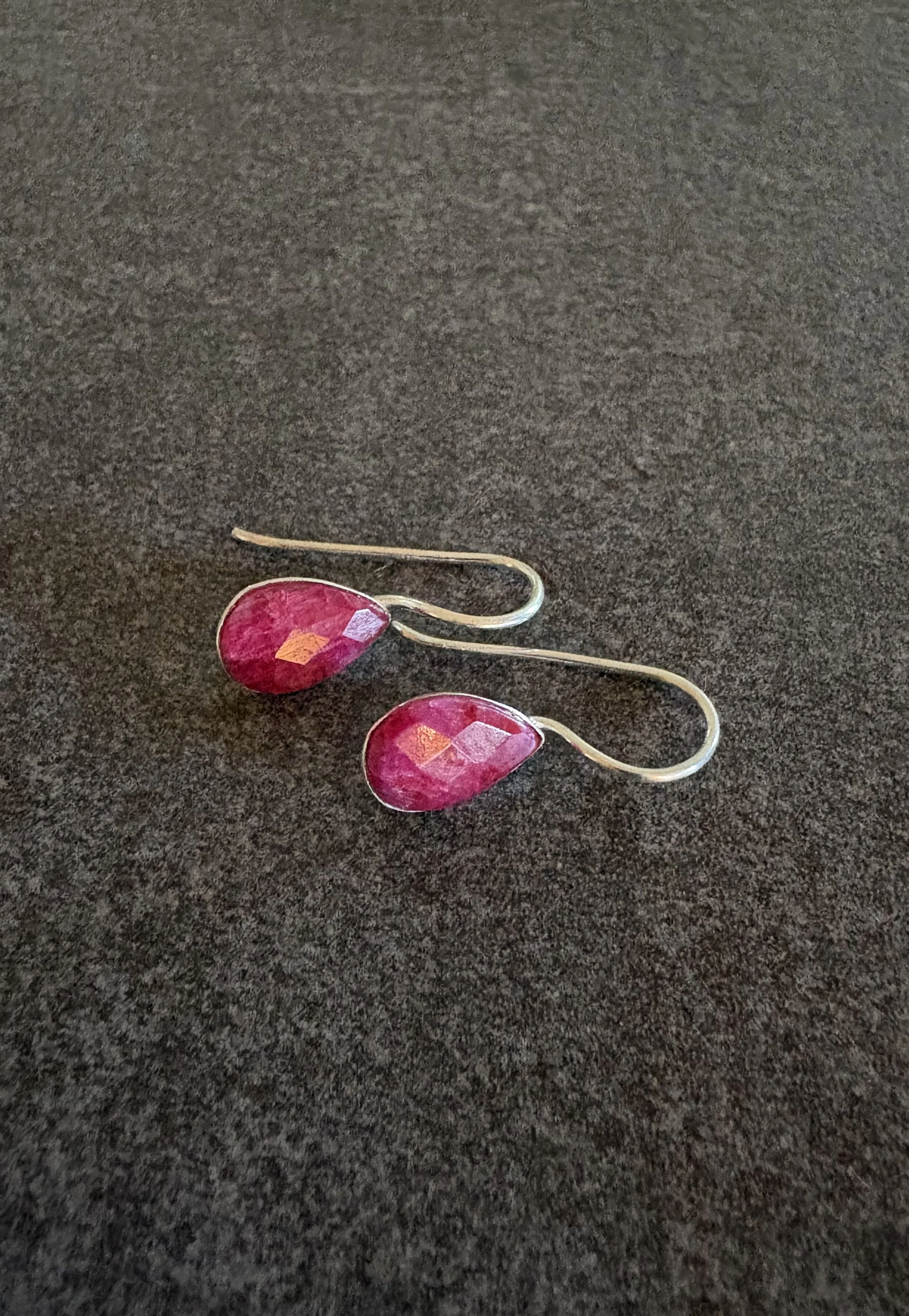 Ruby Drop Earrings