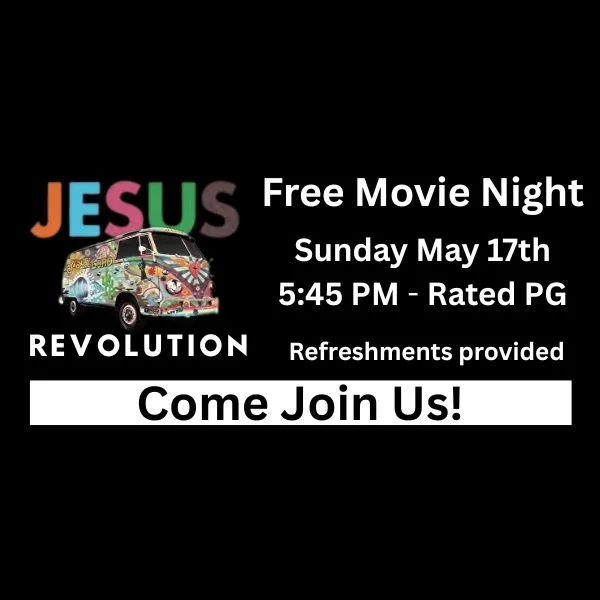 Free Movie Night, showing "Jesus Revolution"