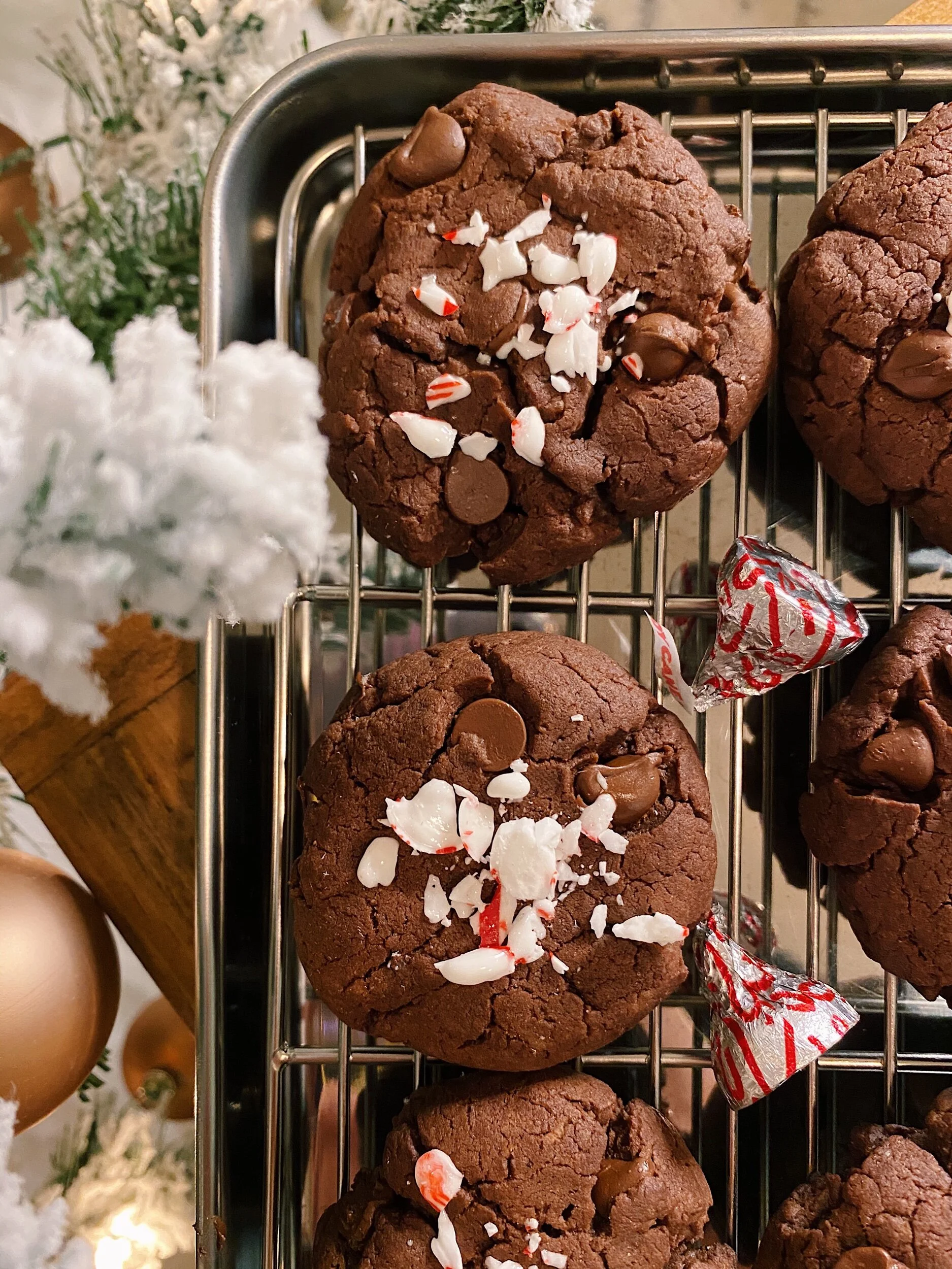 The Best Double Chocolate Peppermint Cookies