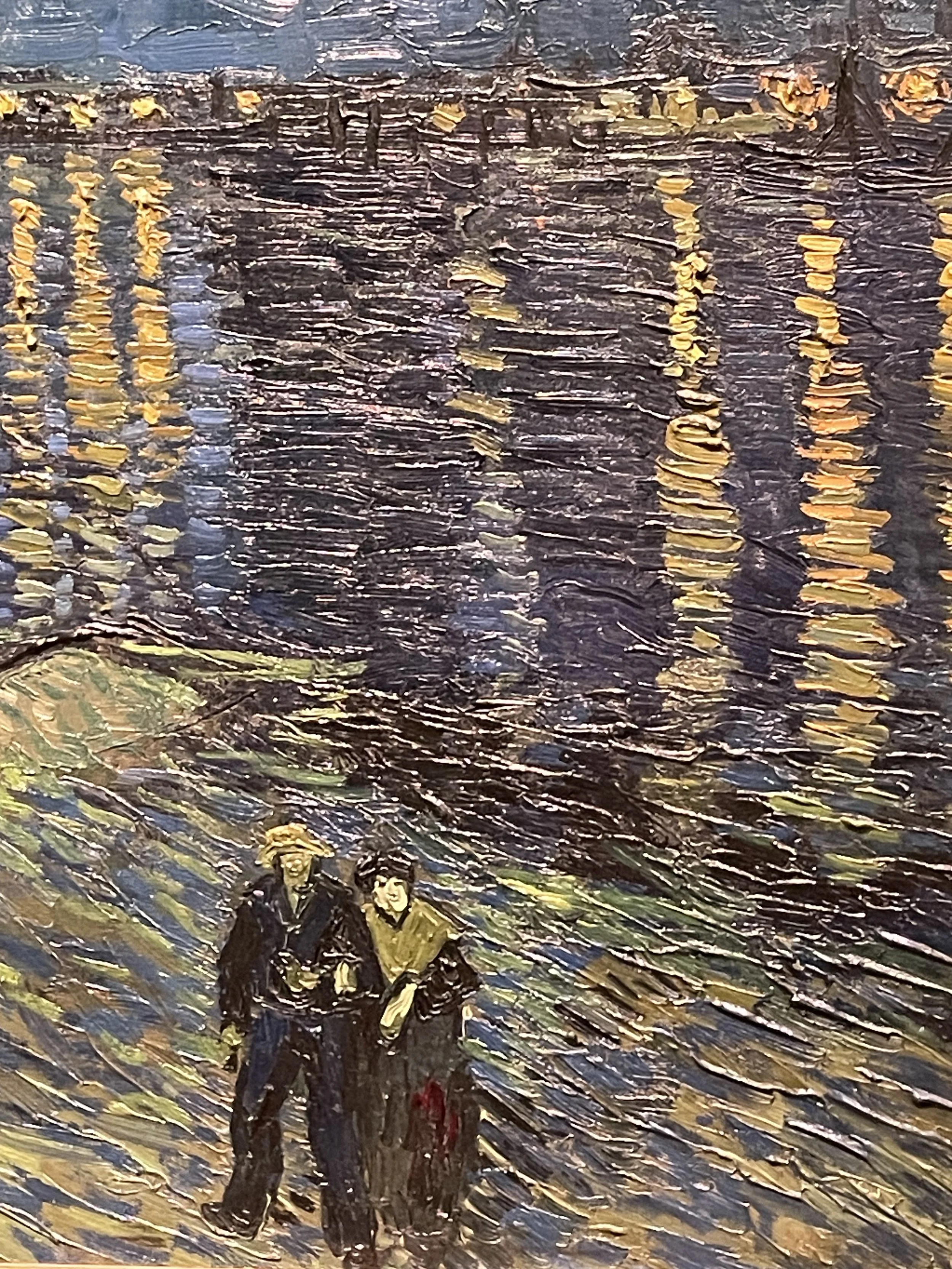 Detail of Starry Night over the Rhône