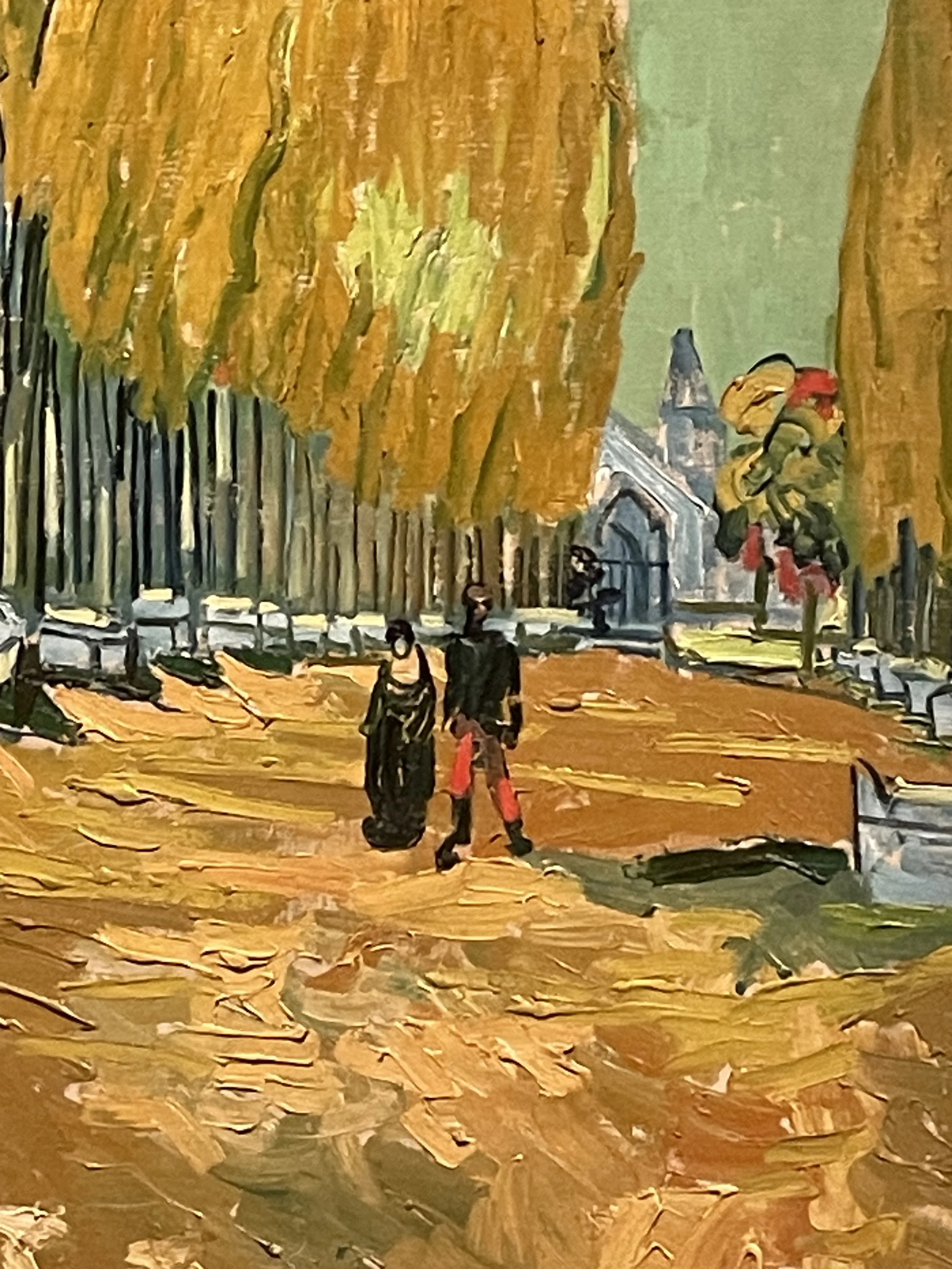 Detail of couple in The Alyscamps, 1888