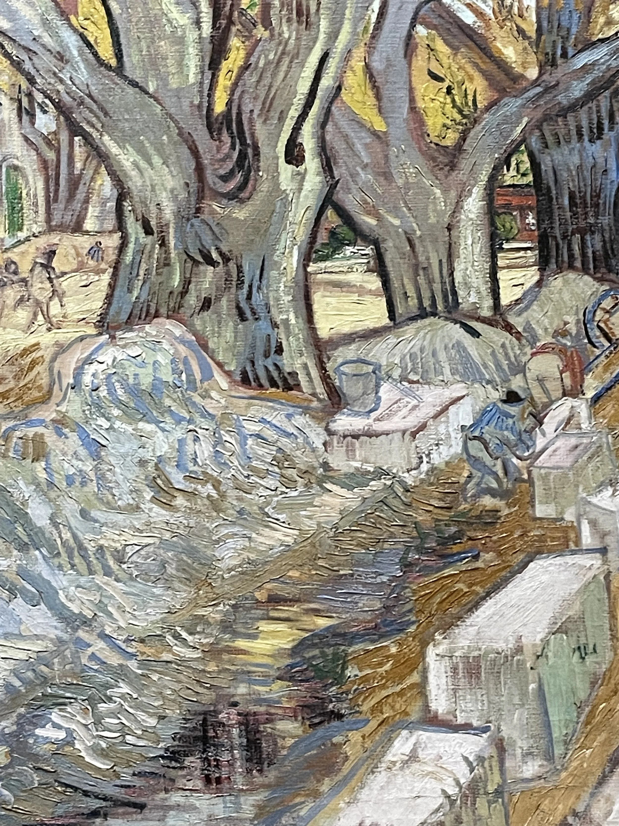 Detail of The Large Plane Trees (Road Menders at Saint-Rémy), 1889