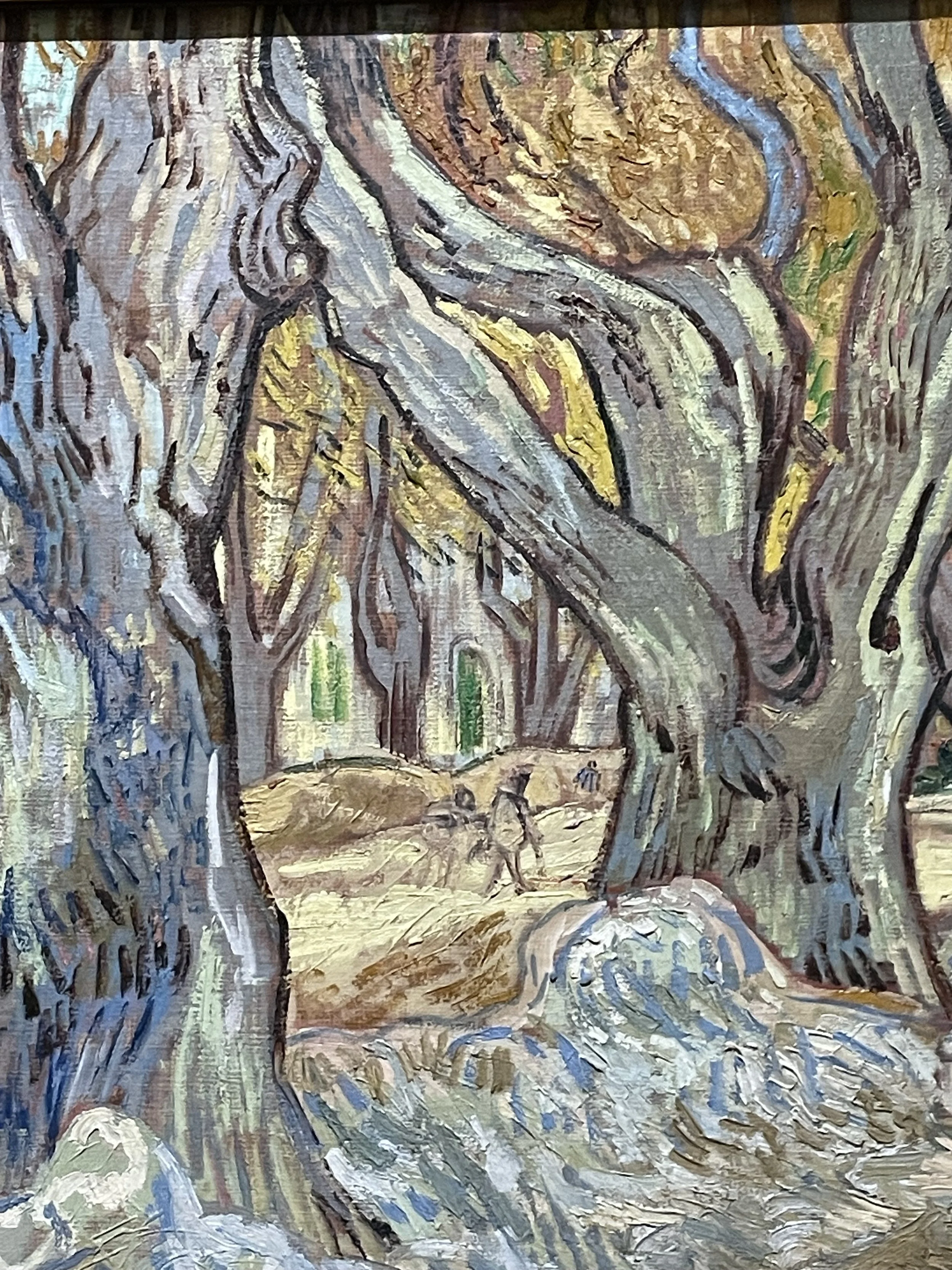 Detail of The Large Plane Trees (Road Menders at Saint-Rémy), 1889