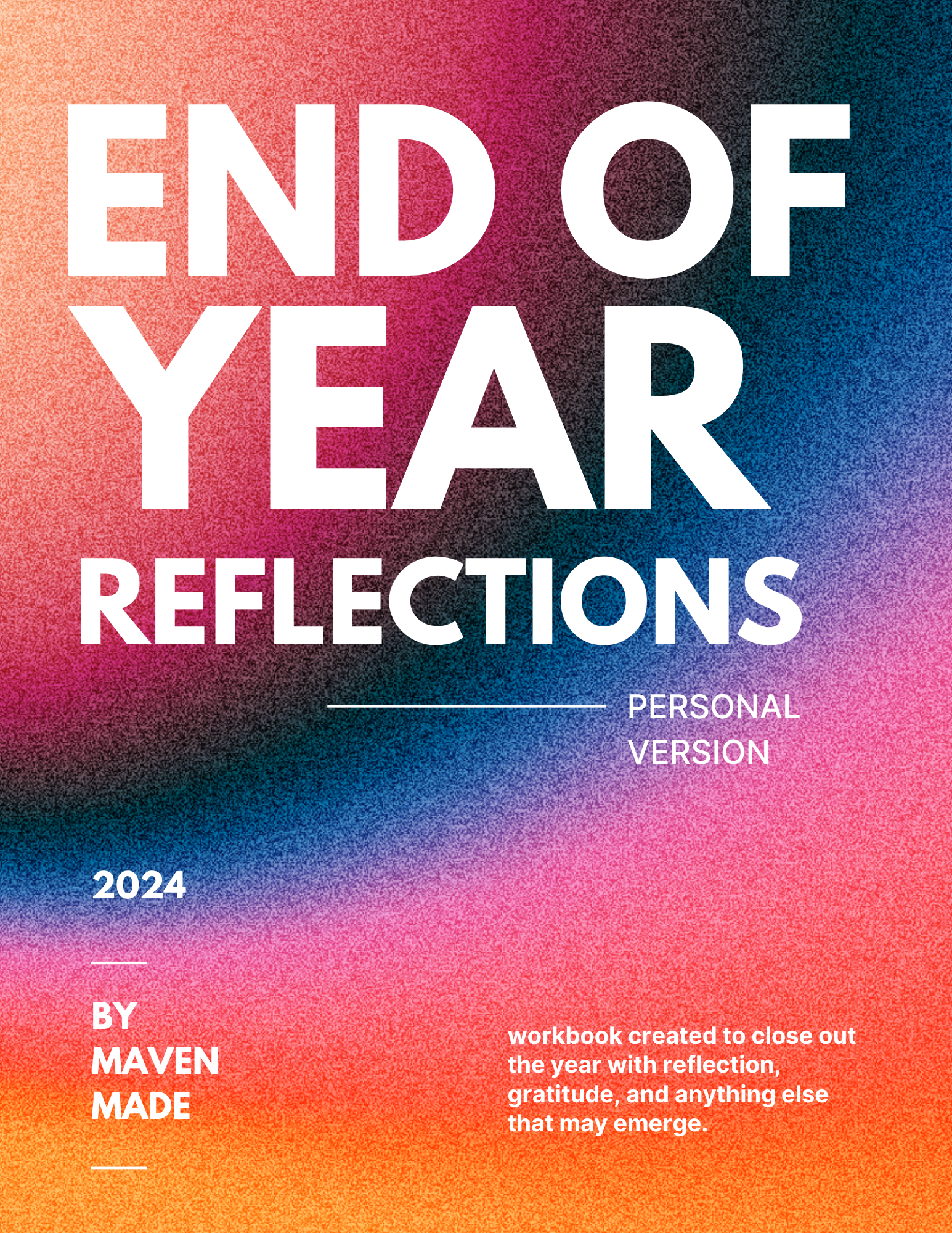 End of Year Reflections (free download)