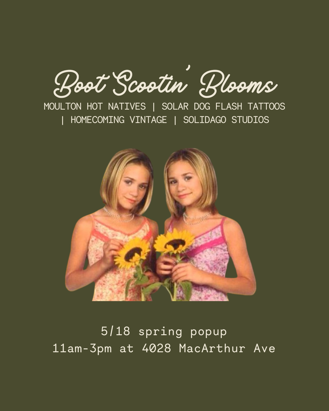 5/18 Boot Scootin' Blooms pop-up