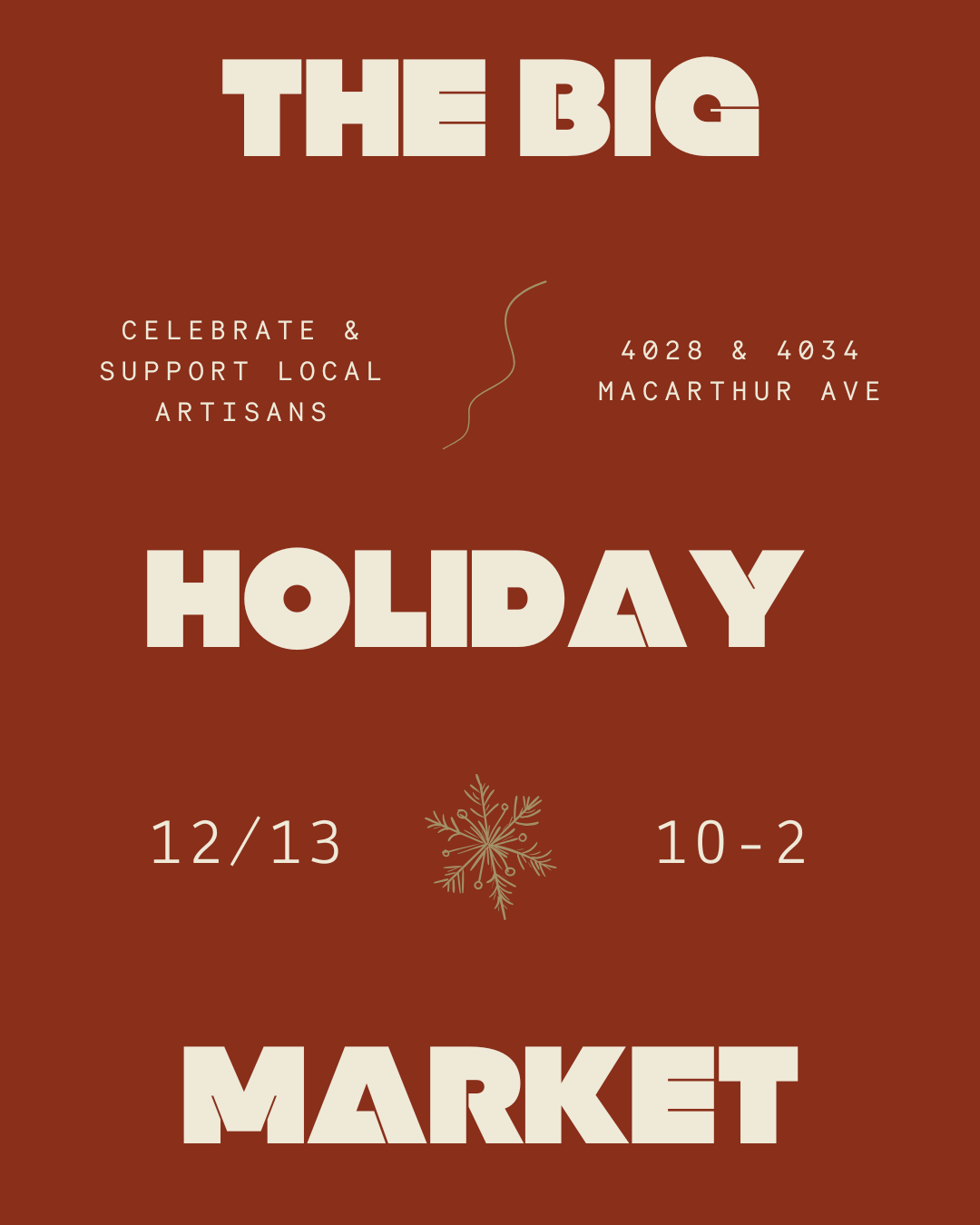 12/13 Holiday Market at Maven Theory