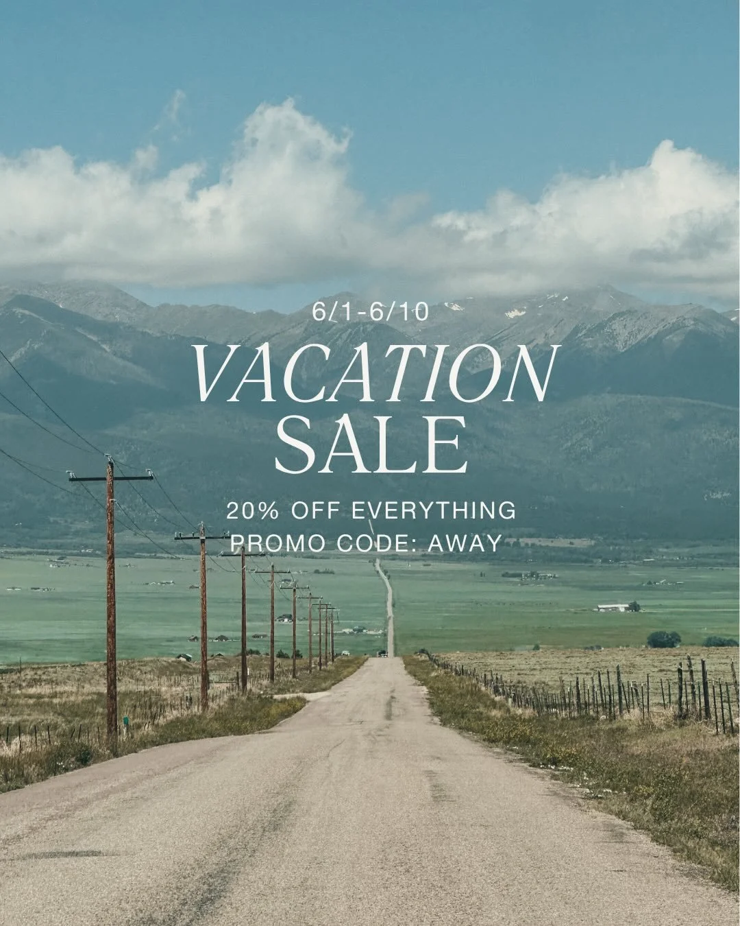 Heading out to the mountains of Colorado once again! While I step away for a little mountain reset, I&rsquo;m leaving the doors open for you to treat yourself.

Take 20% off everything online (including all perfumes!) from now until 6/10. Just rememb