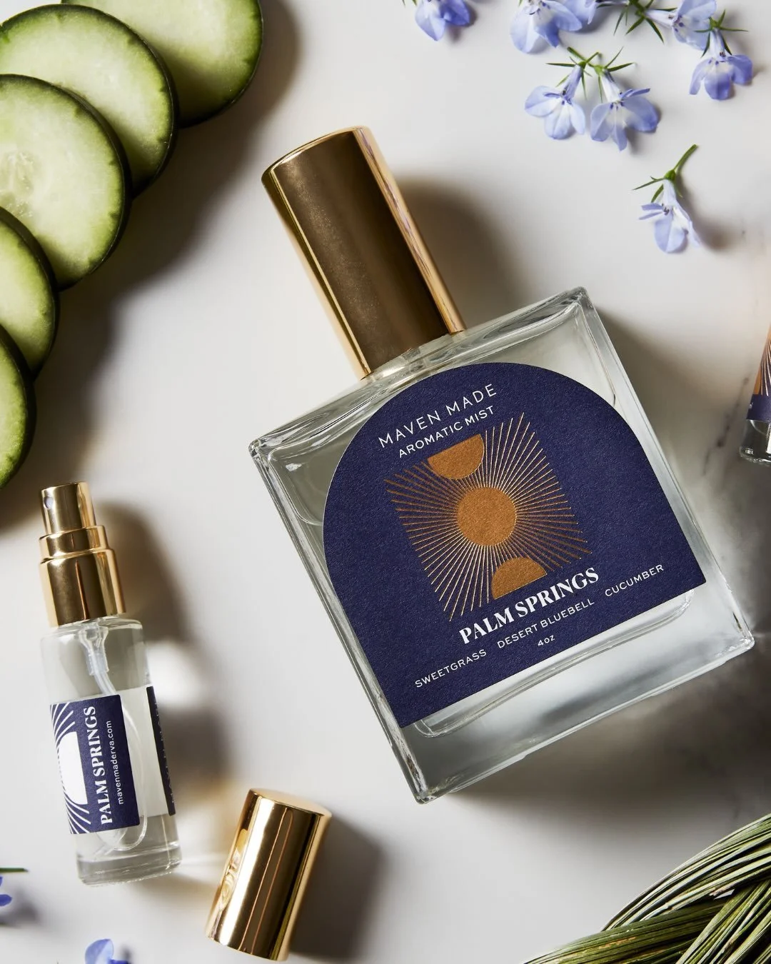 A little reintroduction to the perfumes starting strong with the summertime bestseller, Palm Springs. This fragrance embodies that specific just-out-of-the-shower freshness, you know the one. She&rsquo;s crisp, clean, and effortlessly cool.

Notes of