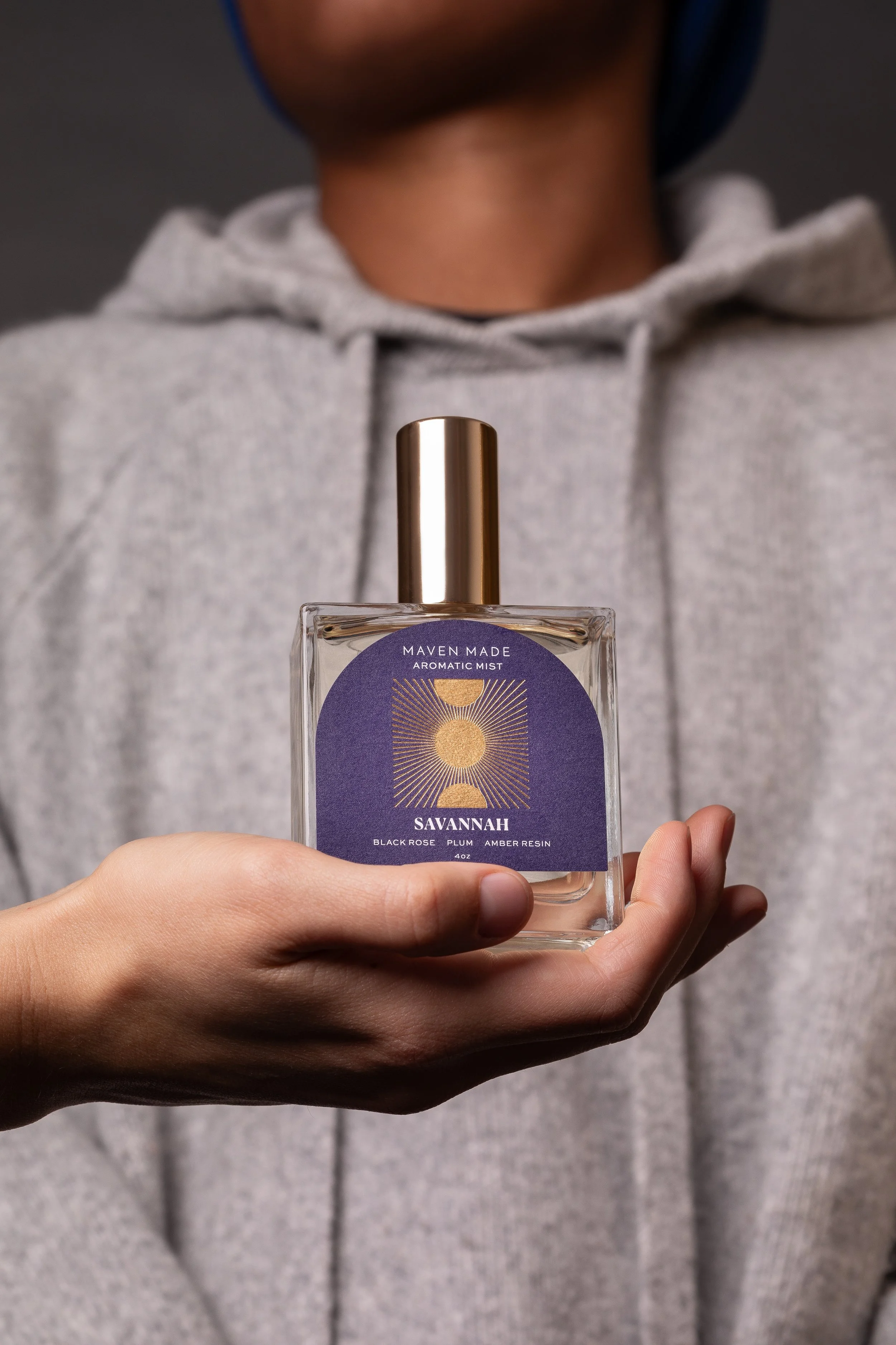 Savannah perfume in hand by Maven Made