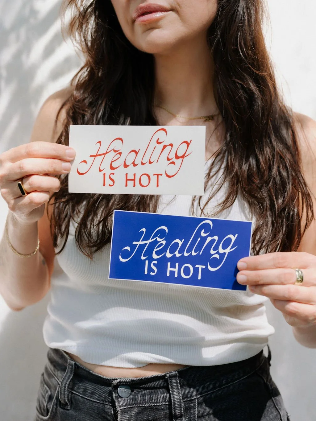 "Healing is Hot" bumper stickers