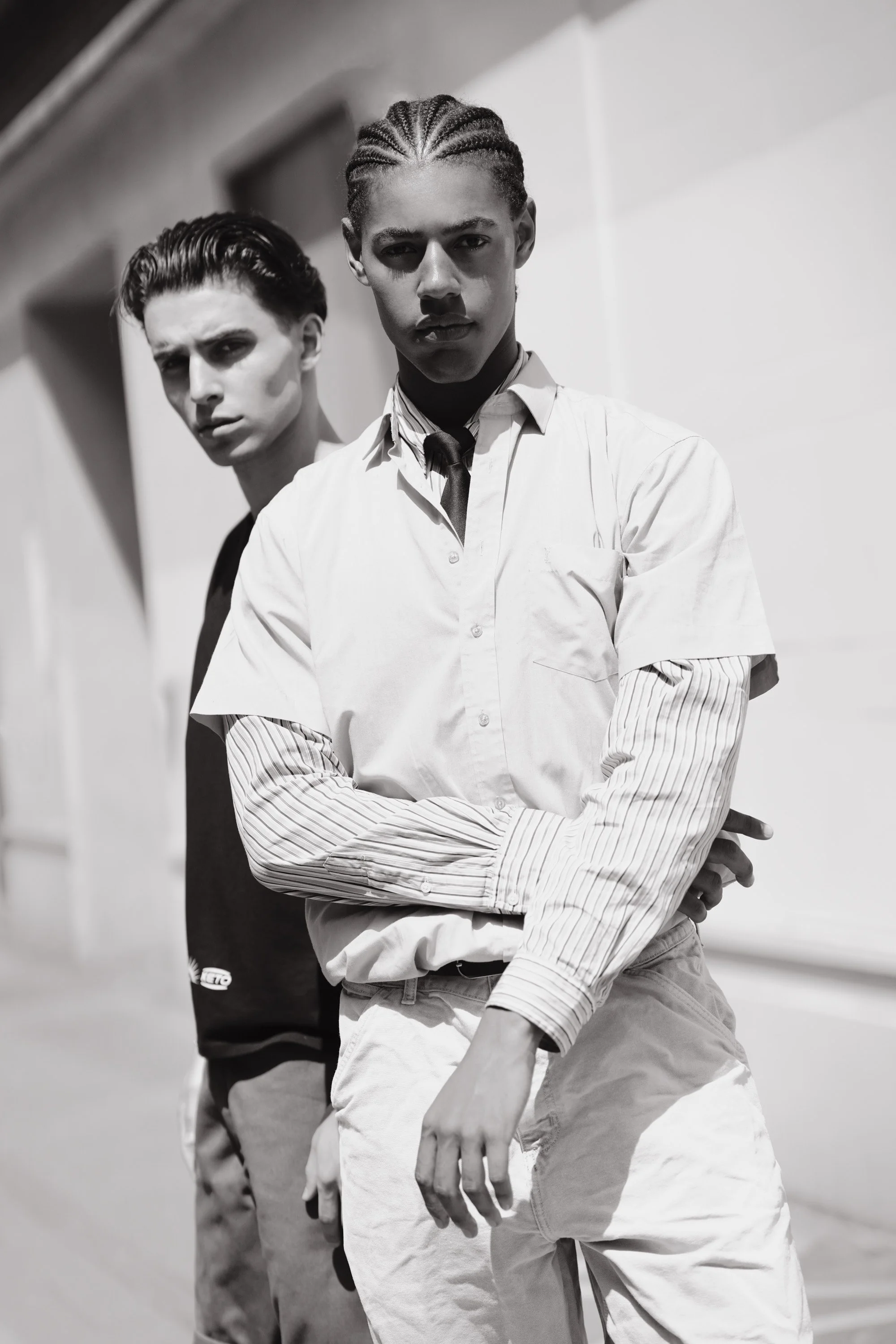 Editorial fashion portrait photographed by Ieva Umbrasaite in London
