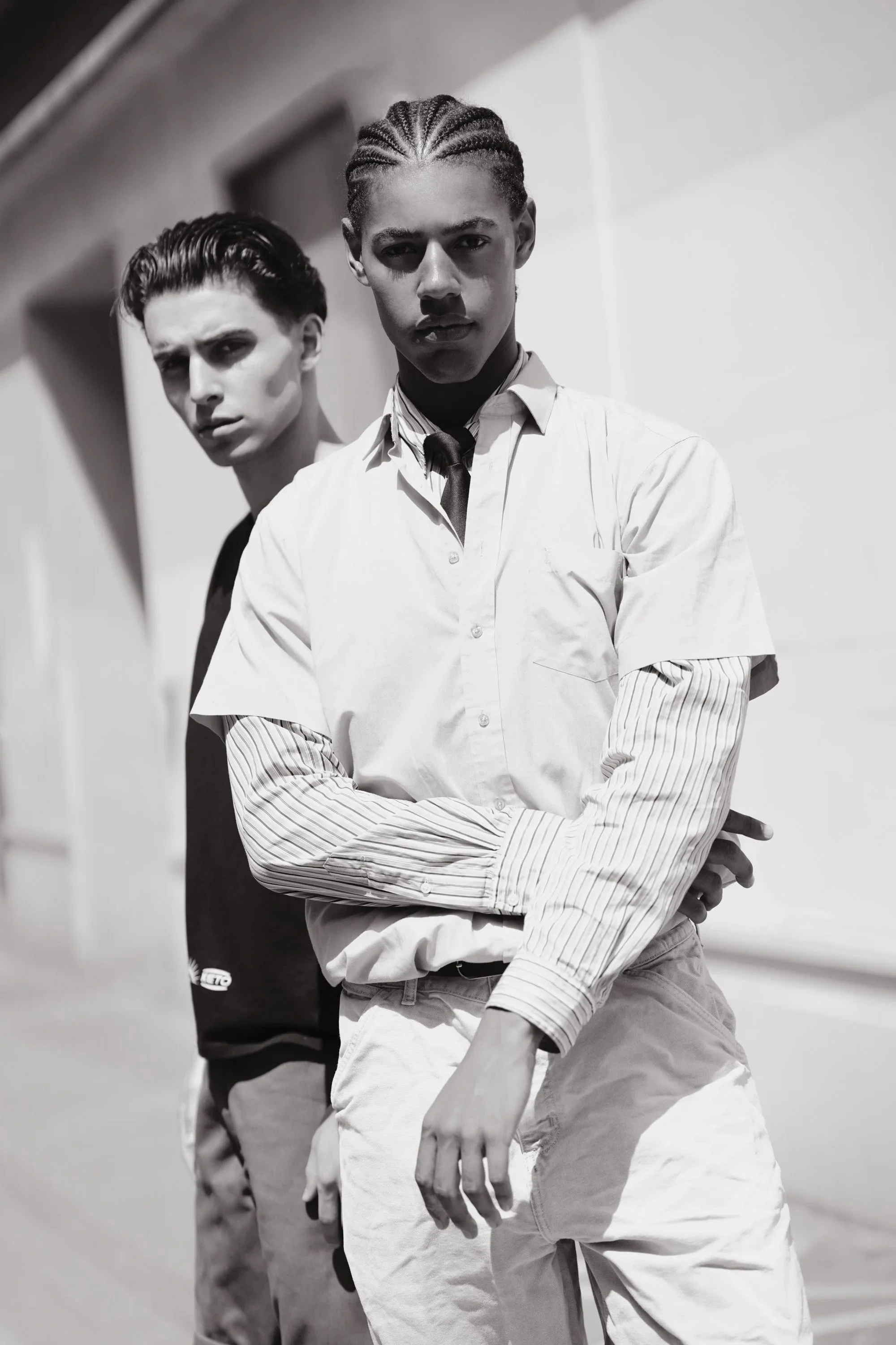 Editorial fashion portrait photographed by Ieva Umbrasaite in London