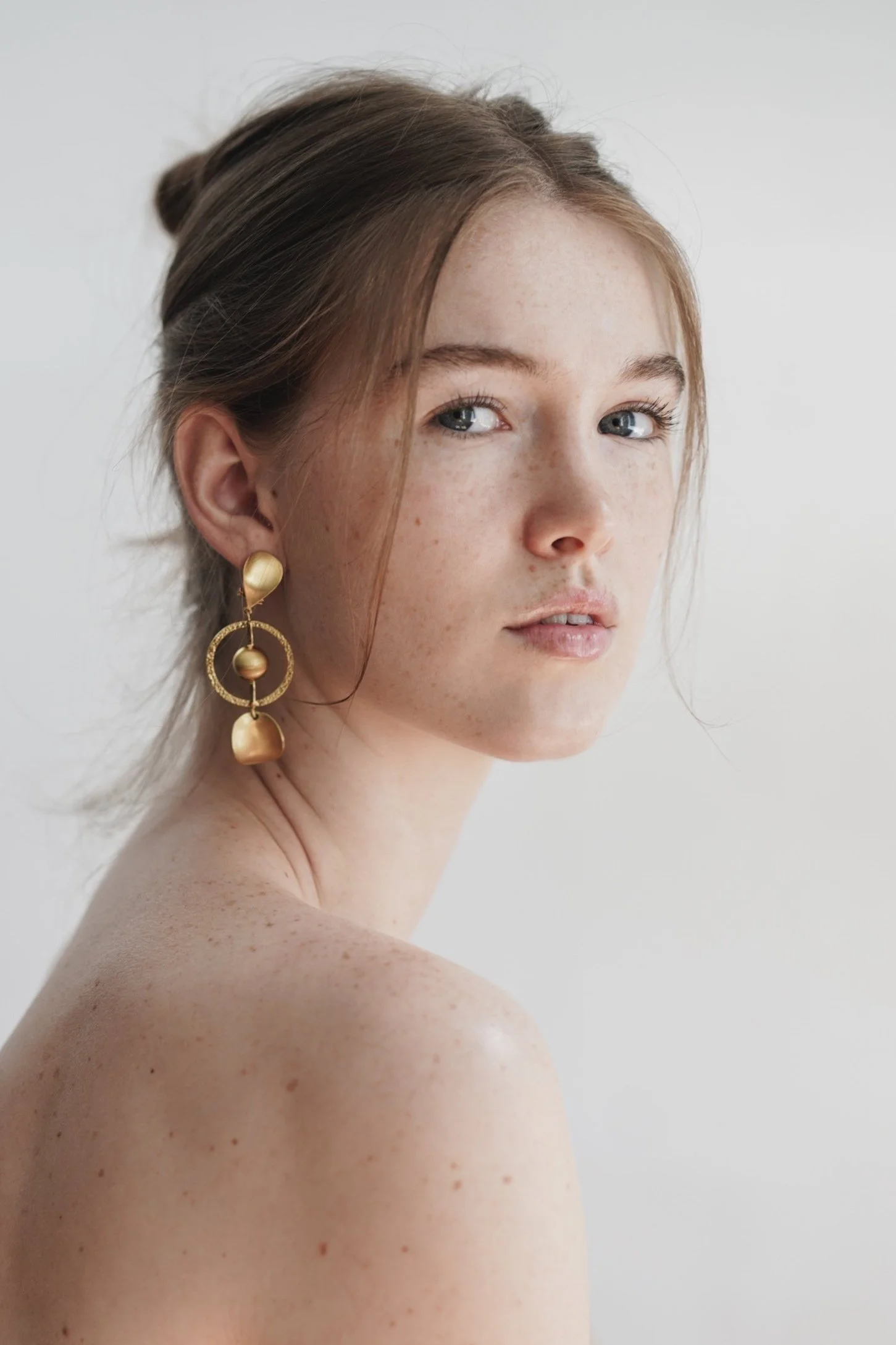 Editorial fashion portrait photographed by Ieva Umbrasaite in London