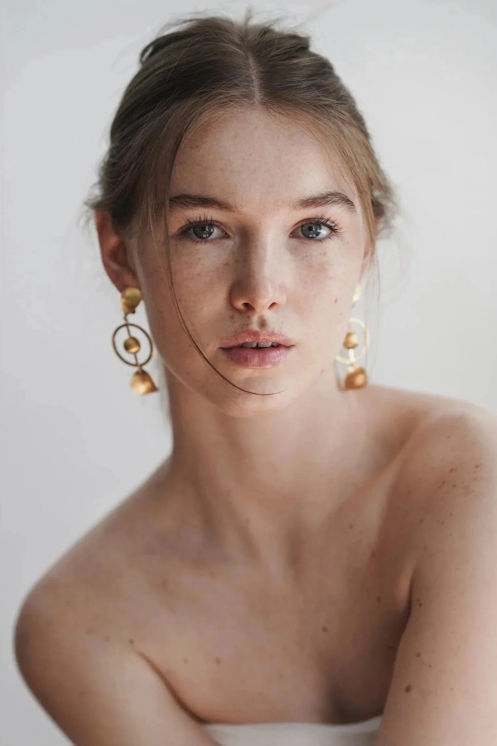 Editorial fashion portrait photographed by Ieva Umbrasaite in London