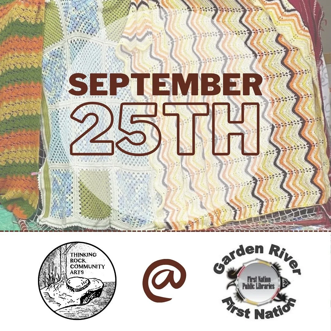 We&rsquo;re back for a fresh Fall season at Ketegaunseebee First Nation Public Library (48 Syrette Lake Road, Garden River)! We&rsquo;ll be there on Thursday, September 25th from 4pm to 6pm for our next Social Fabric drop-in.
.
We&rsquo;ll be bringin