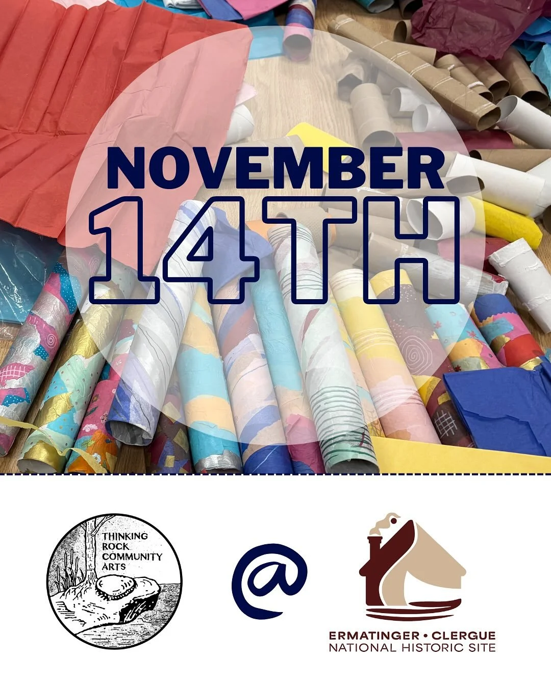 We&rsquo;re excited for programming this Fall at the Ermatinger Clergue National Historic Site! We&rsquo;ll be back there (800 Bay Street, SSM, ON) on Friday, November 14th from 2pm to 4pm for our next Social Fabric drop-in.
.
We&rsquo;ll be bringing