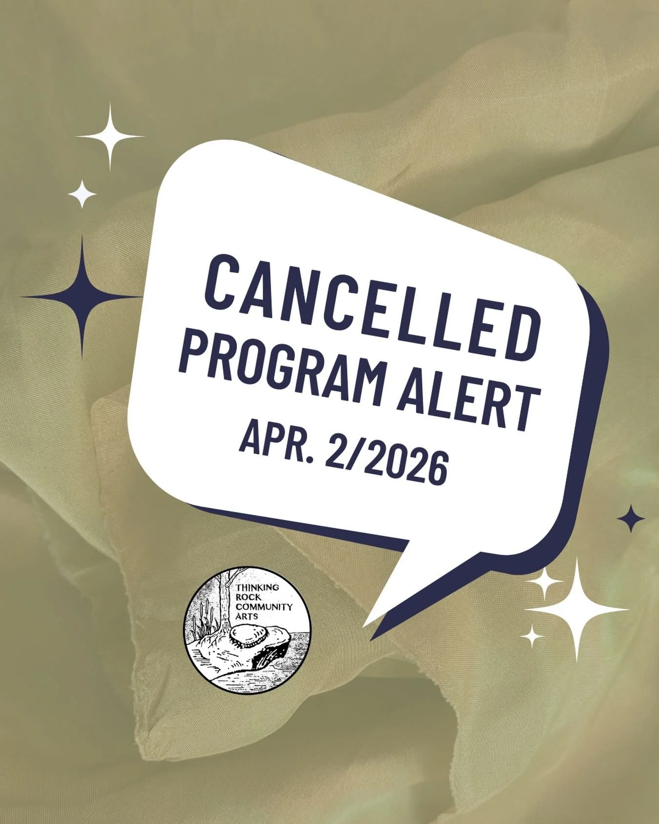 *Program Cancellation - April 2nd, 2026*
Re: Drop-in @ Bruce Mines &amp; Plummer Additional Union Public Library, April 2nd
.
Due to forecasted inclement weather and anticipated changes to plans, we have regretfully cancelled Thinking Rock&rsquo;s pl
