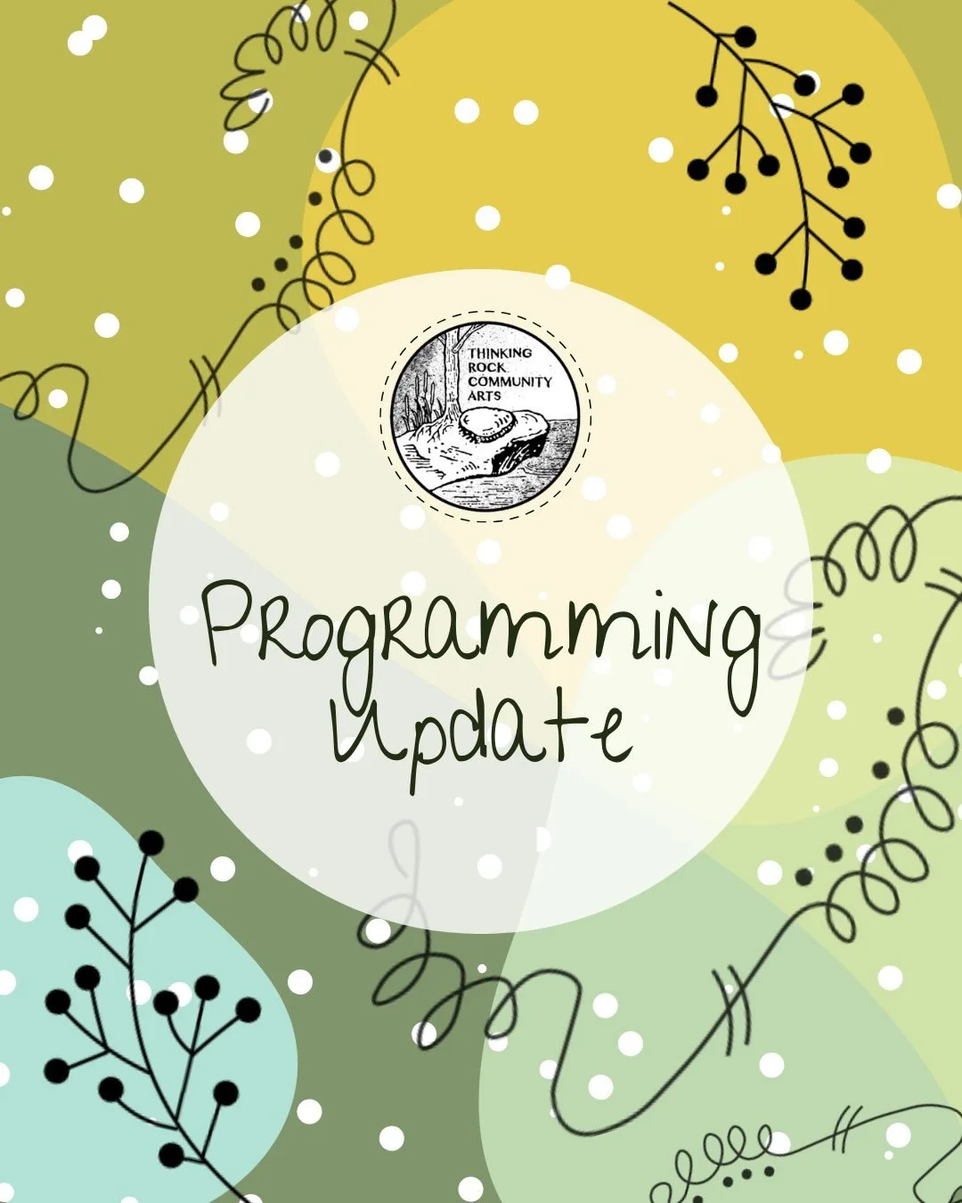*Programming Update - New Dates!*
.
We&rsquo;re wishing winter on its way and SPRINGing into action with a full calendar at Thinking Rock!
🌞💜🌧️🪻🌼
We&rsquo;ve got programming planned that will keep you creatively connected, and making in all ways