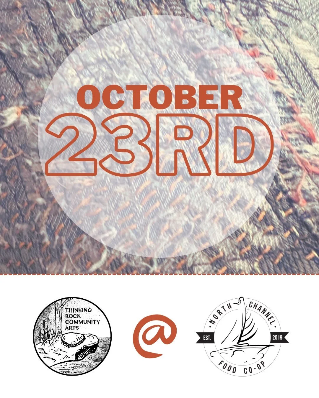 📣 Coming up on Friday, October 23rd, our Artistic Director, Miranda @mirpy_doo will be co-hosting a special Mending Night with members of the North Channel Food Co-Op (NCFC) - and you&rsquo;re invited to join us (email info[at]thinkingrock[dot]ca to