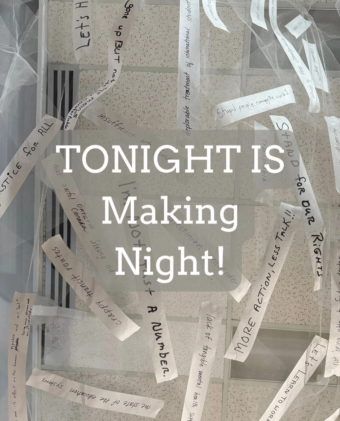 It&rsquo;s Tuesday, which means it&rsquo;s Making Night, once again! Join us TONIGHT (October 13th), from 6:30pm to 8pm, online via Zoom and in-person from TRHQ (limited seats available).
.
At tonight&rsquo;s Making Night, we&rsquo;ll reflect on one 