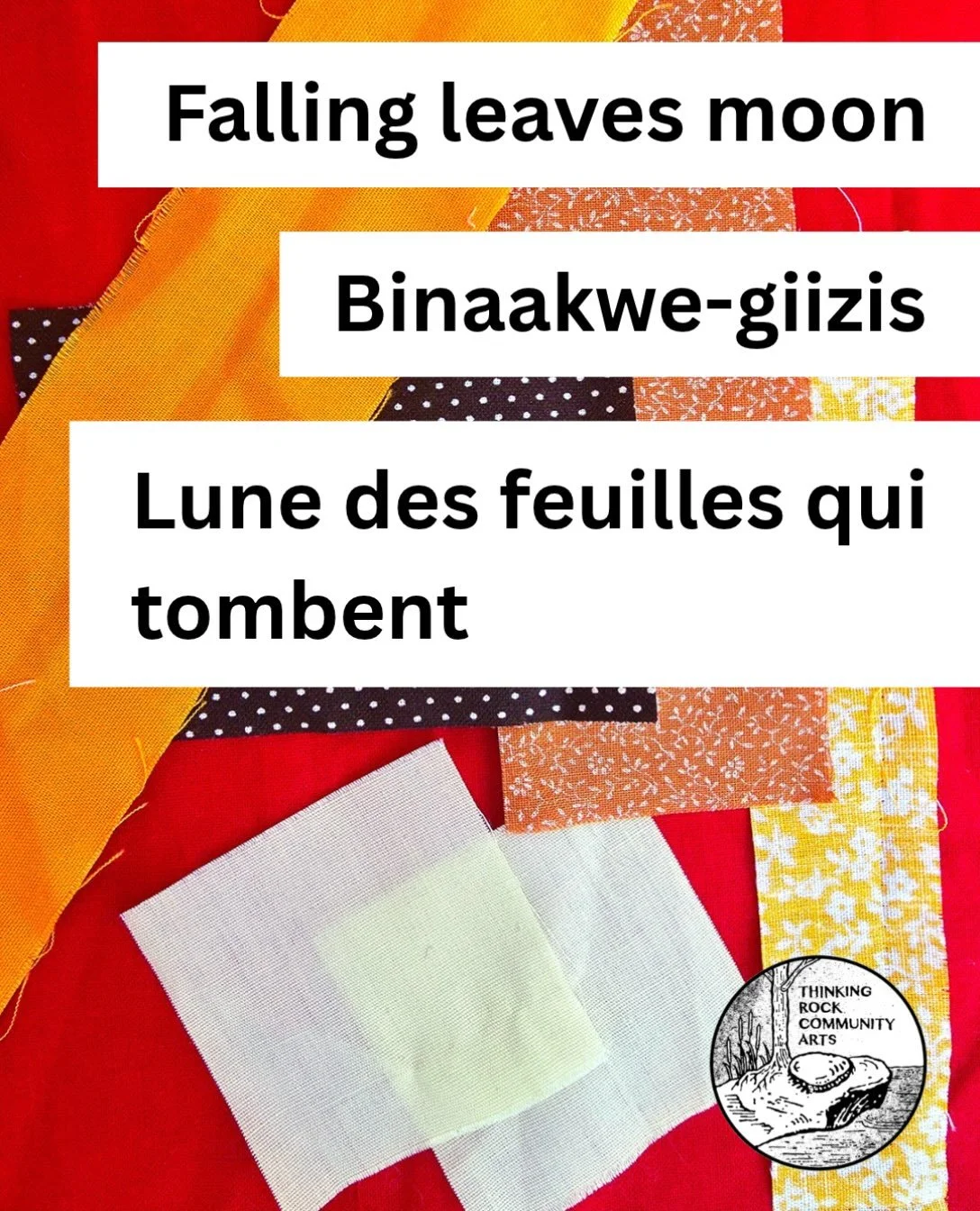 Falling Leaves Moon &ndash; Binaakwe-giizis - Lune des feuilles qui tombent (October 26th)
Post #4 in a year-round series, by Programming Assistant, Devaney Boulter @dbeads_nativearts
.
Did you know? Many Indigenous Nations follow lunar calendars bas