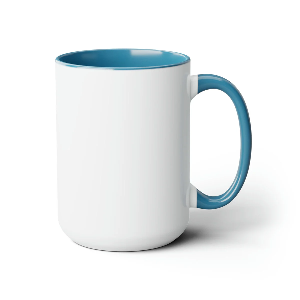 Two-Tone Coffee Mugs, 15oz — Columbia Green