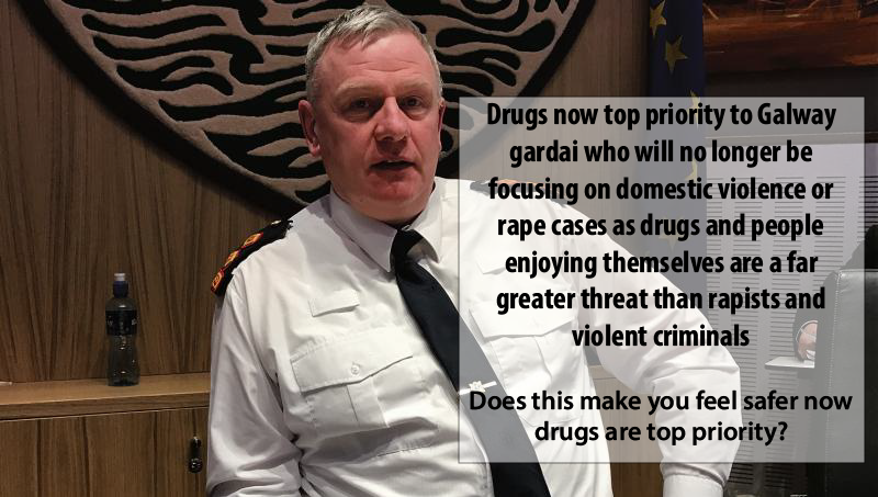 Rapists and Burglars moving to Galway with delight as Gardaí make drugs their top priority