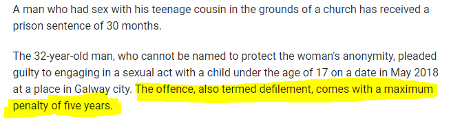 Man who plied his teenage cousin (16) with alcohol &amp; Cannabis and rapes her while she was passed out gets a 30 month prison sentence