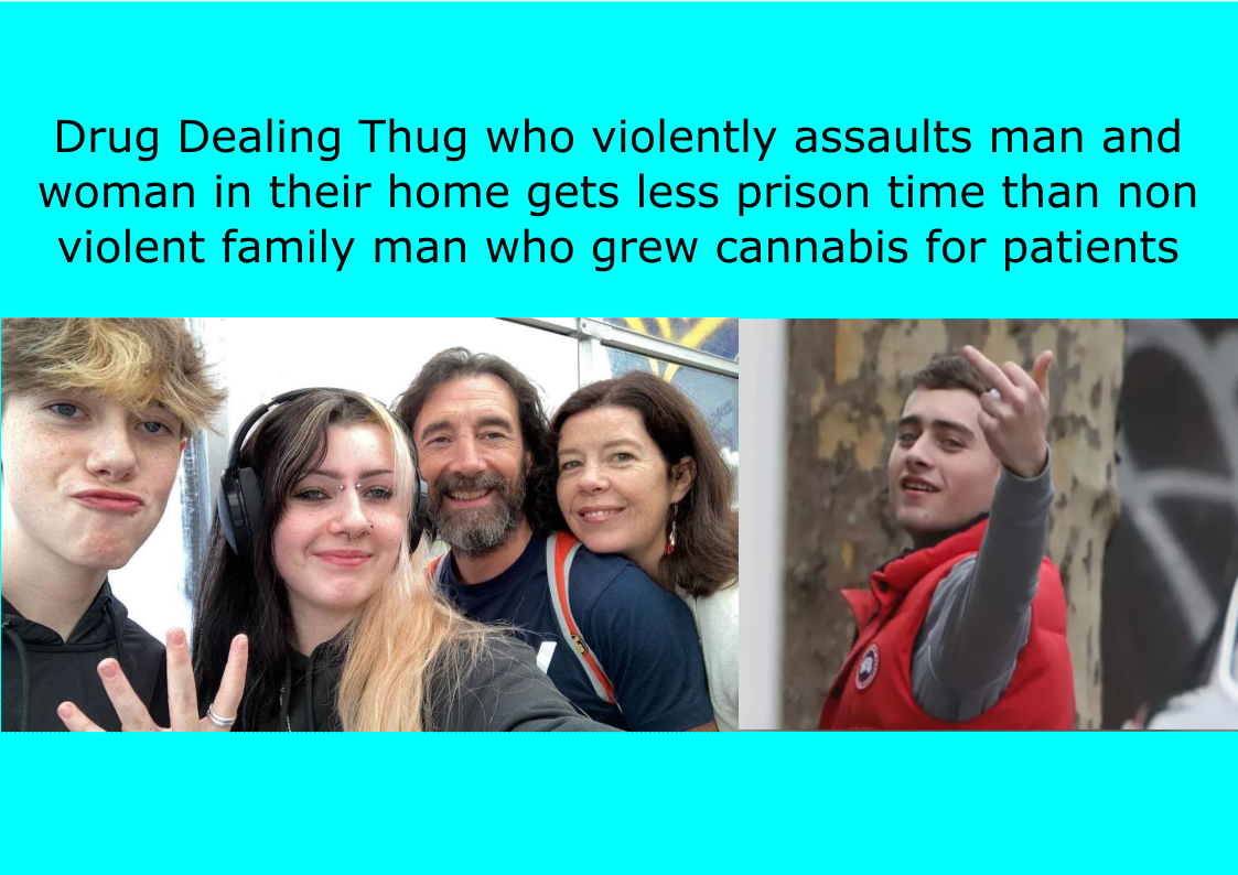 Violent drug dealer gets less prison time than caregiving cannabis grower