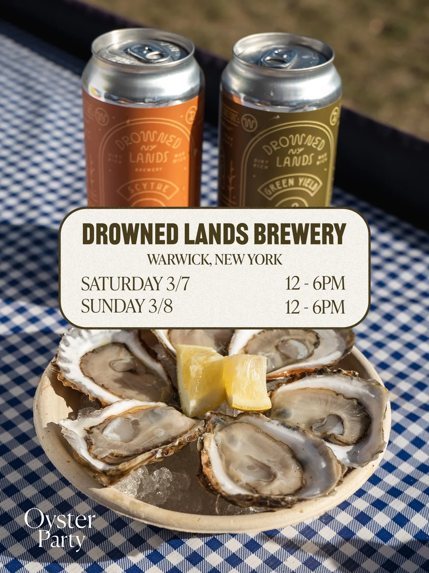 Pop up season is here! 🦪🍻 Catch us at @drownedlandsbrewery this weekend for fresh oysters and your favorite lobster rolls!

#hudsonvalley #popup