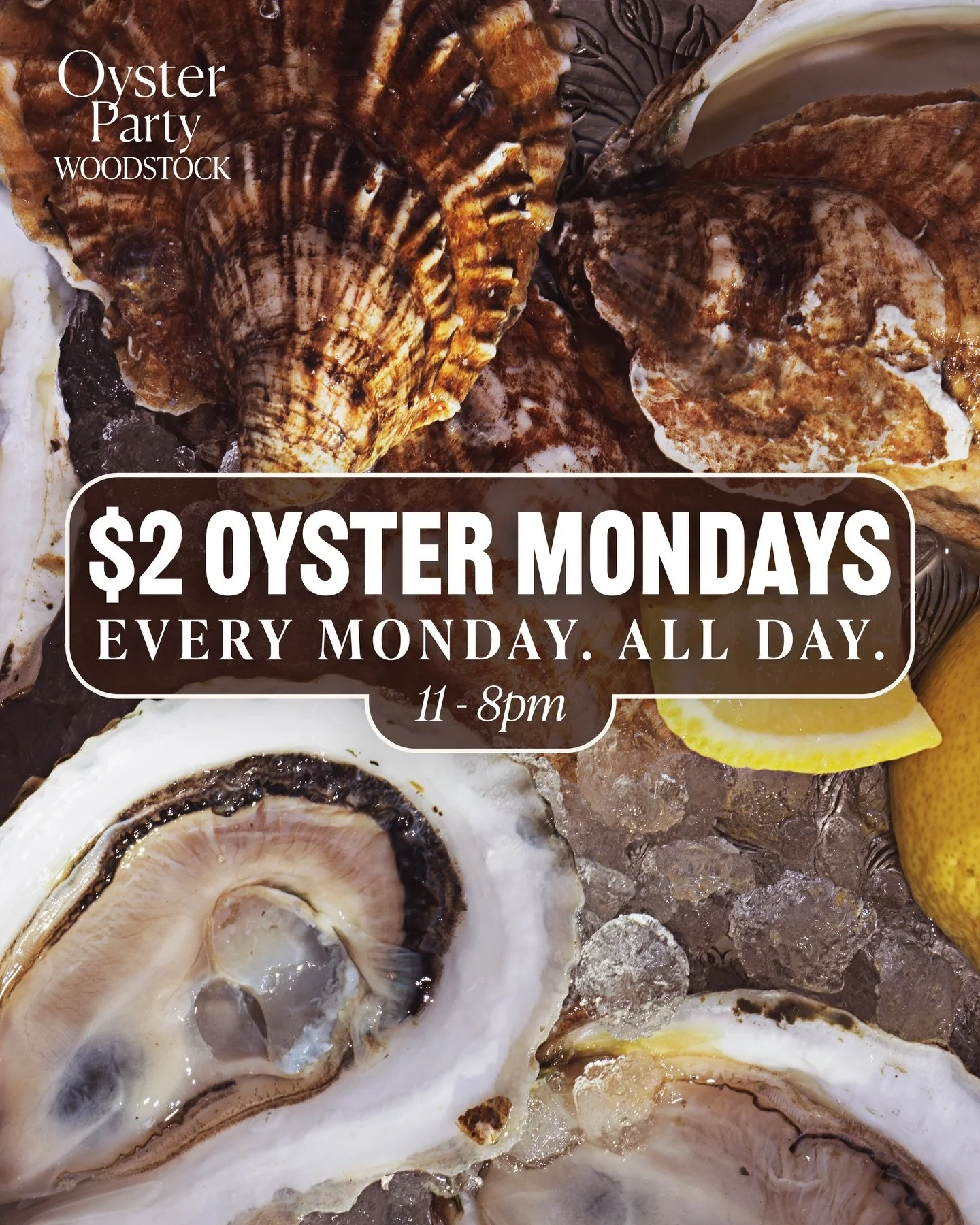 Oyster happy hour...but it never ends. $2 oysters all day. See you at the raw bar! 🦪🥂

📍1802B NY-28 Woodstock, NY  12498