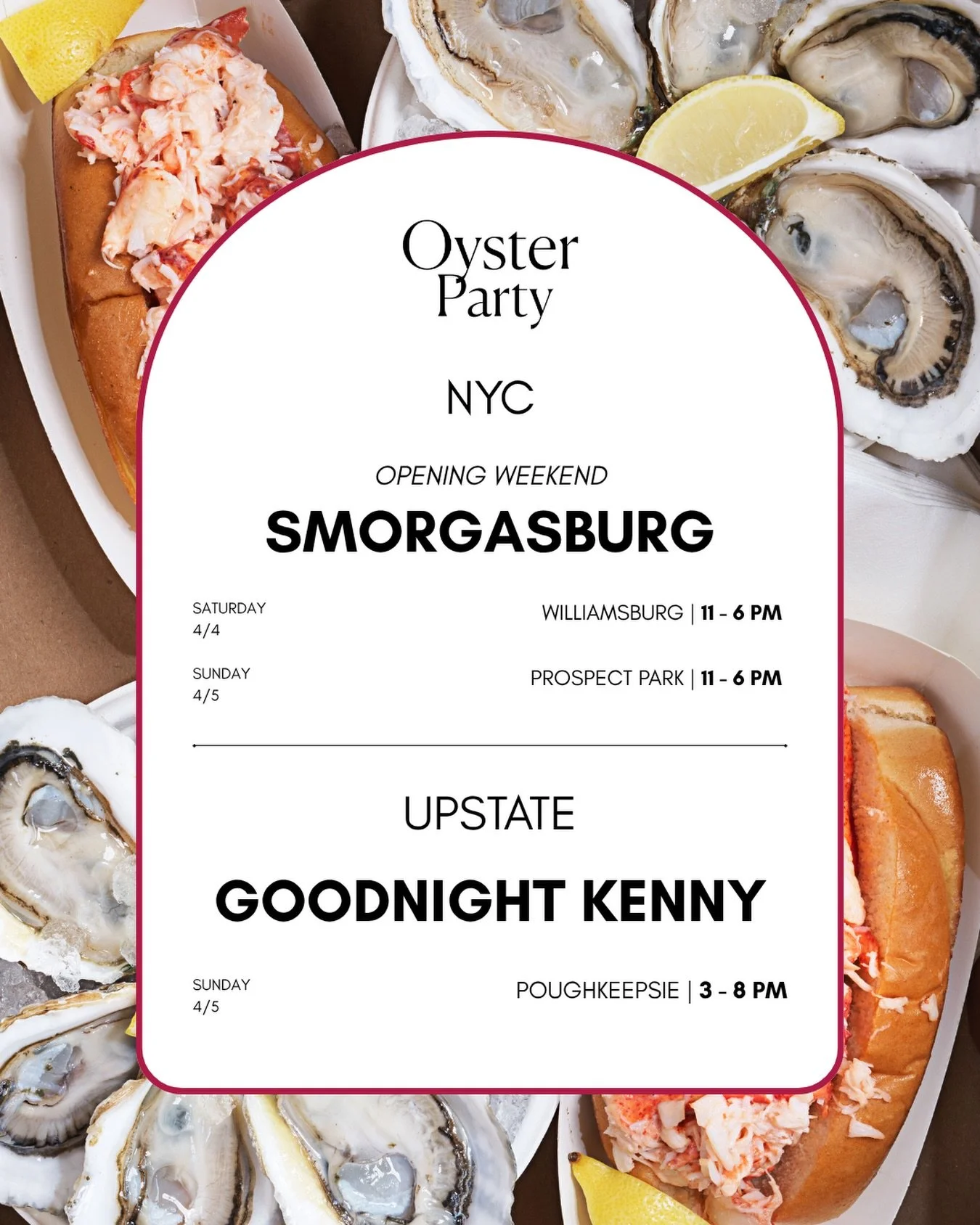 Whether you&rsquo;re in the City or the Hudson Valley, come see us this weekend at one of our pop up locations! 🗽🦪✨